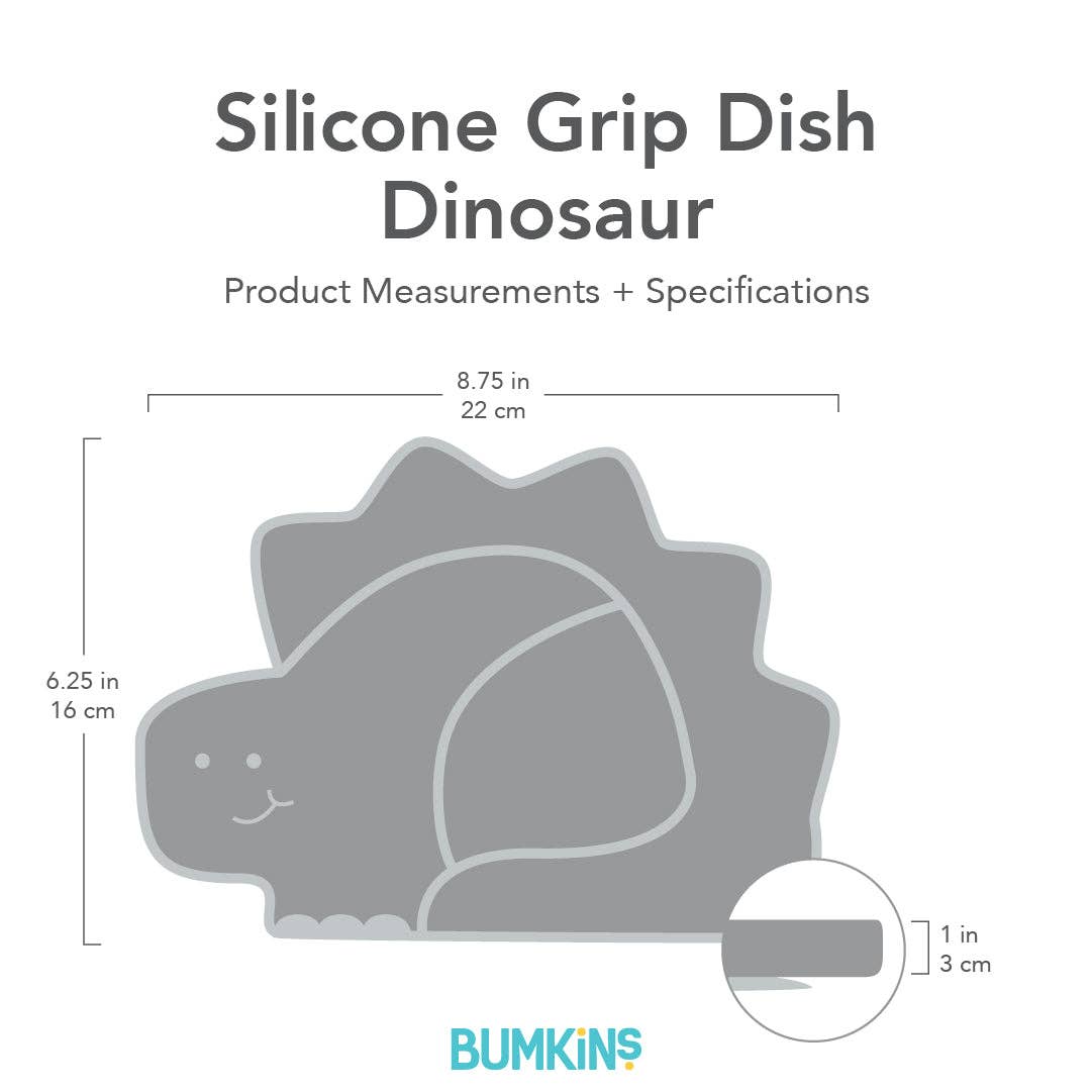 Bumkins Silicone Grip Dish, Special Edition: Dino