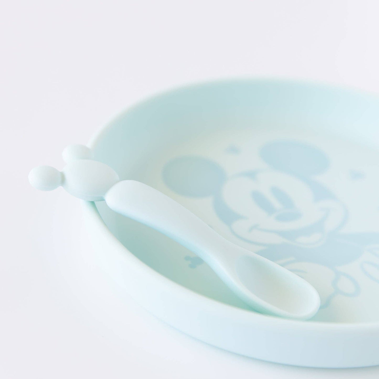 Bumkins Silicone Plate + Spoon Set: Disney Mickey Mouse