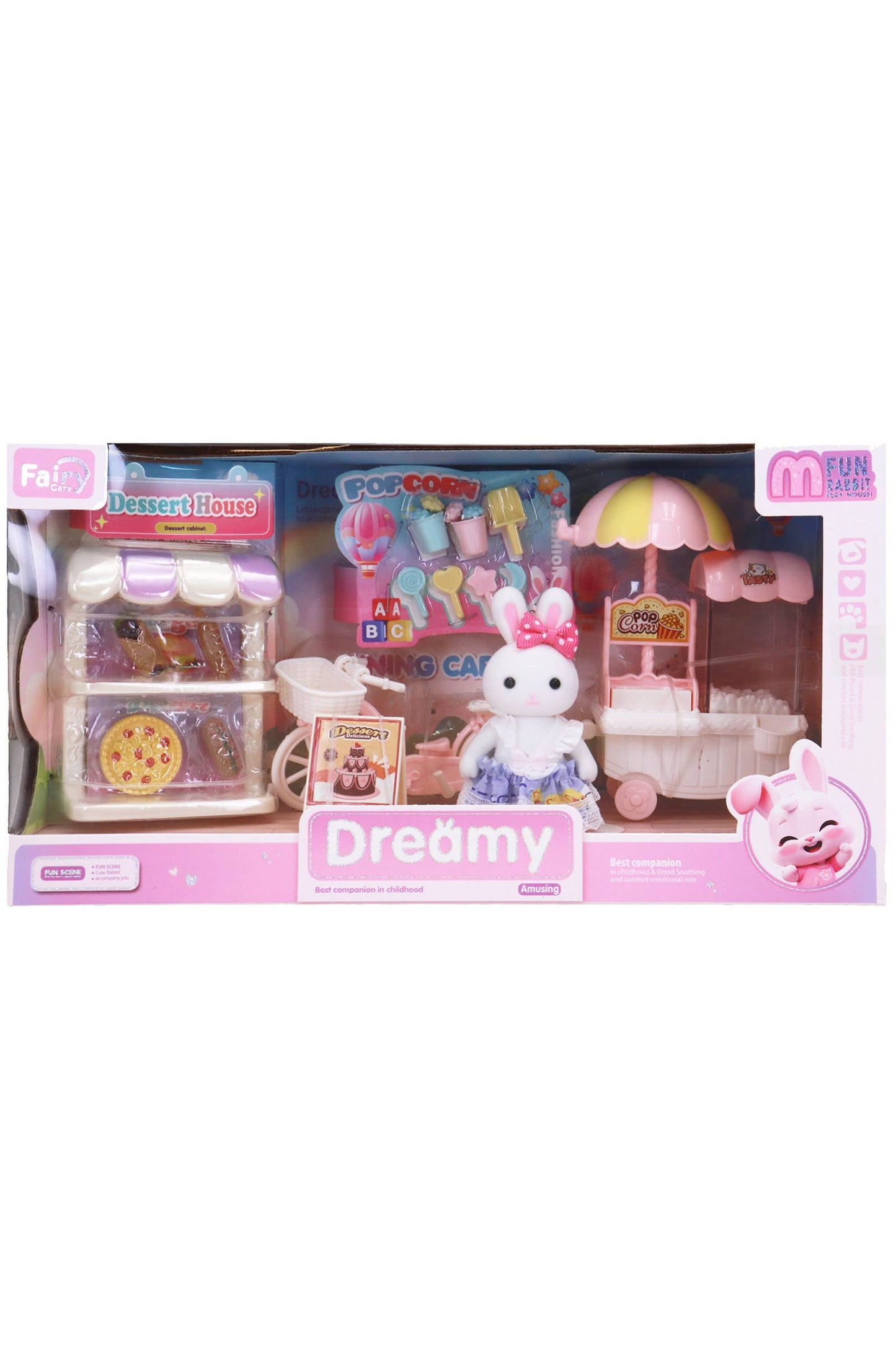 Mini Bunny Rabbit Girl Dessert Car Pretend Play