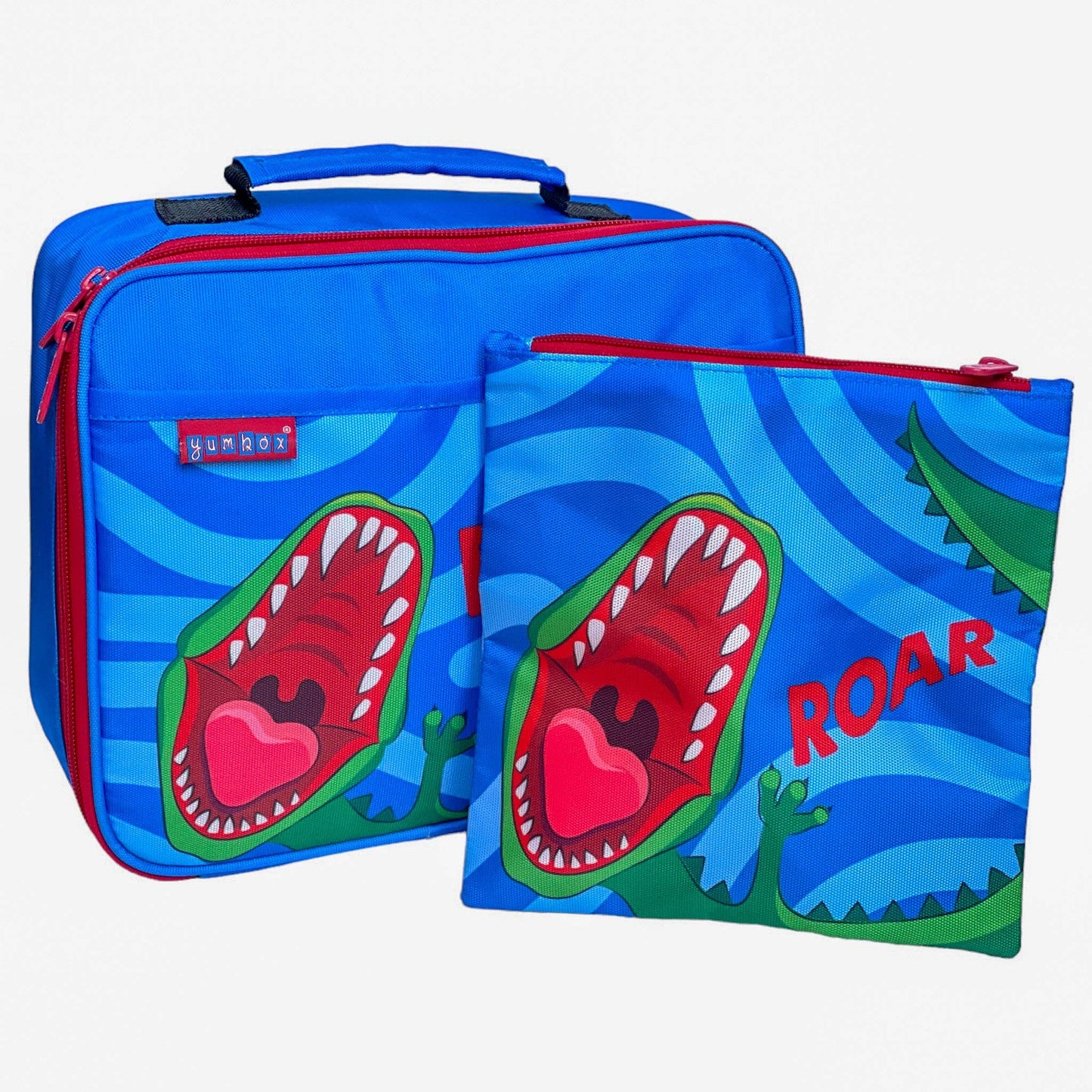 Yumbox Classic Lunch Bag & Sandwich Bag Set - Dinosaur ROAR!