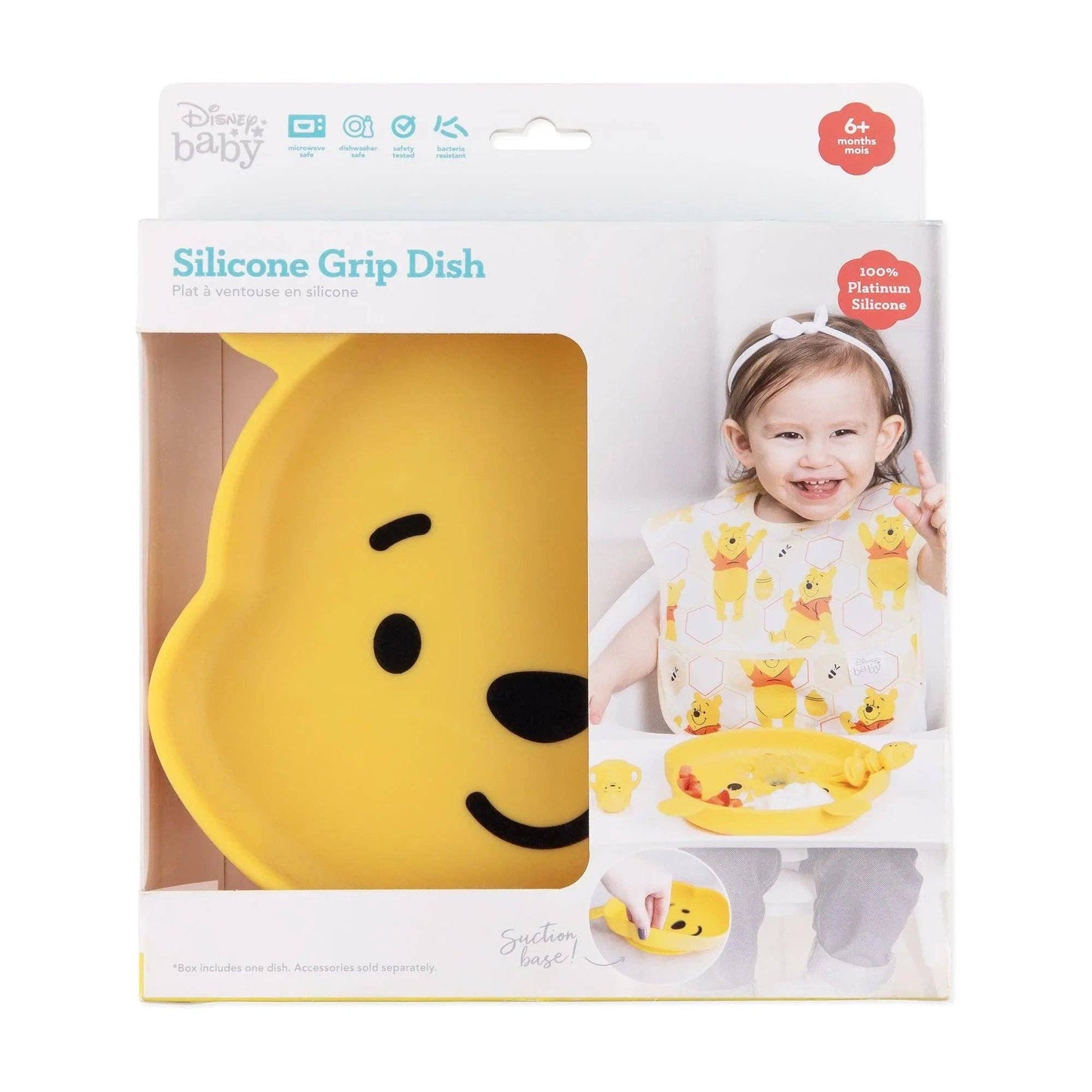 Bumkins Silicone Grip Dish: Winnie The Pooh