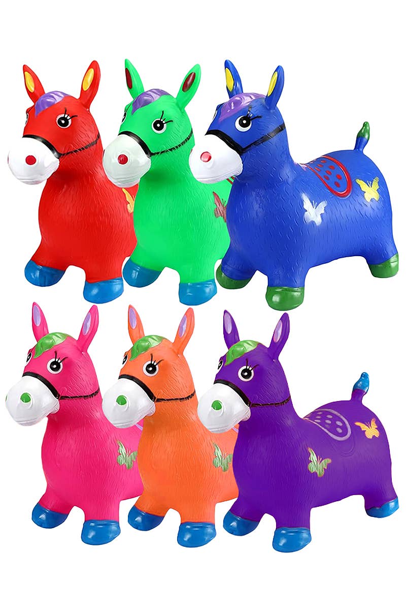 Kids Jumbo Pinata Donkey Inflatable PVC Hopper Toy