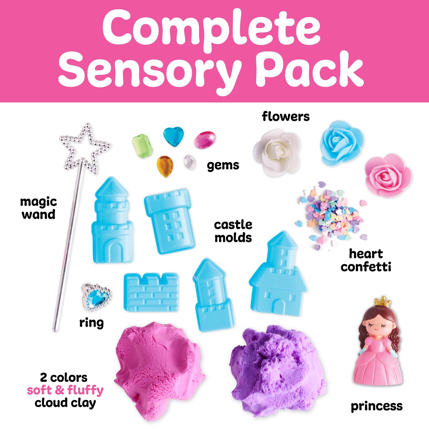 Faber Castell Sensory Pack Princess On the Go Play Set for Kids