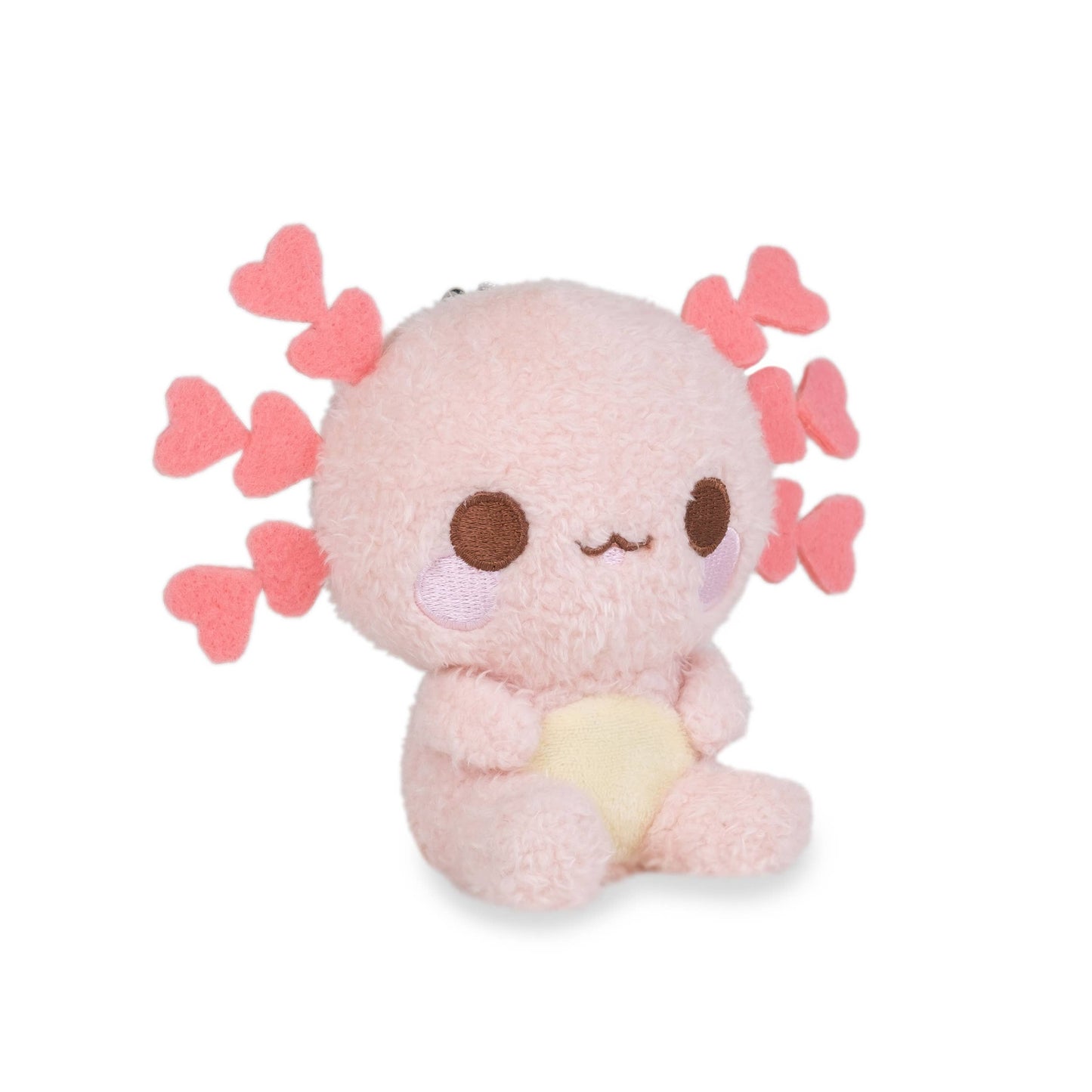 Cuddle Barn Mini Lottie Keychain (Cute Kawaii Pink Axolotl Plush Clip)