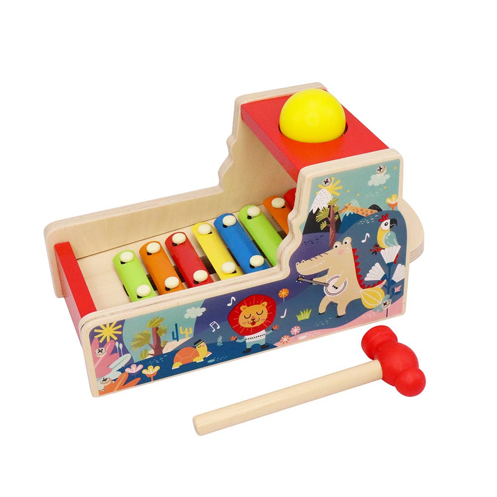 Leo & Friends Pound & Tap Xylophone with Slide-Out Xylophone