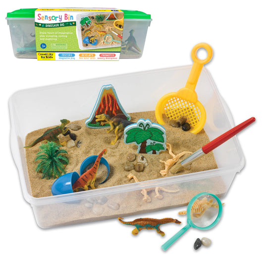 Faber Castell Sensory Bin Dinosaur Dig Activity Bin for Kids