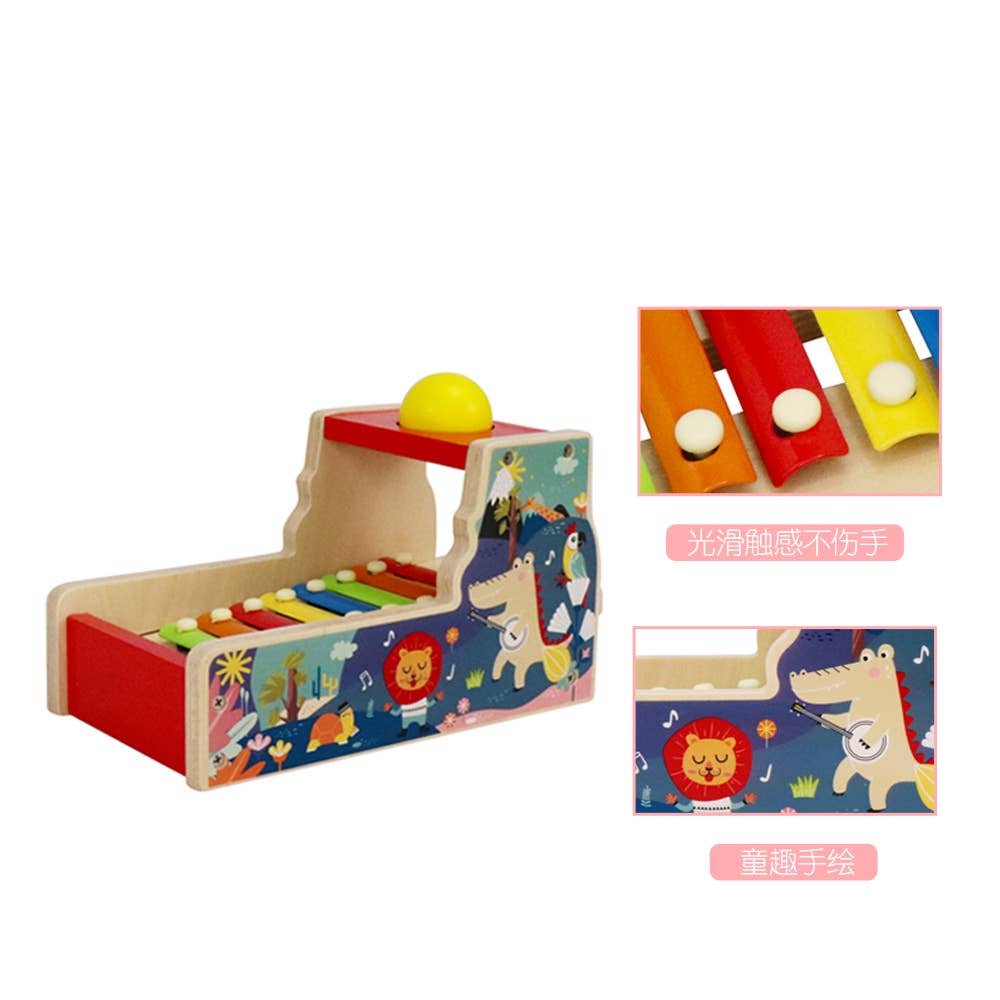 Leo & Friends Pound & Tap Xylophone with Slide-Out Xylophone