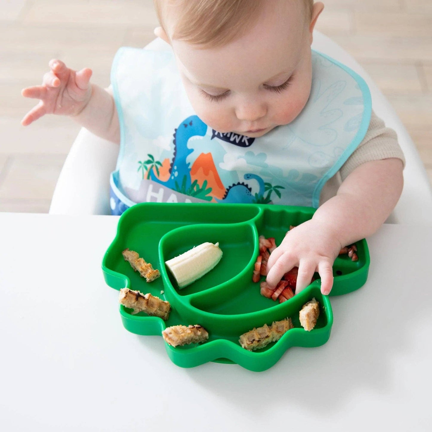 Bumkins Silicone Grip Dish, Special Edition: Dino