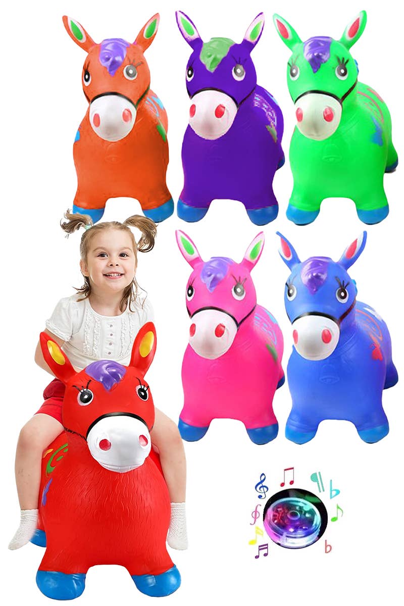 Kids Jumbo Pinata Donkey Inflatable PVC Hopper Toy