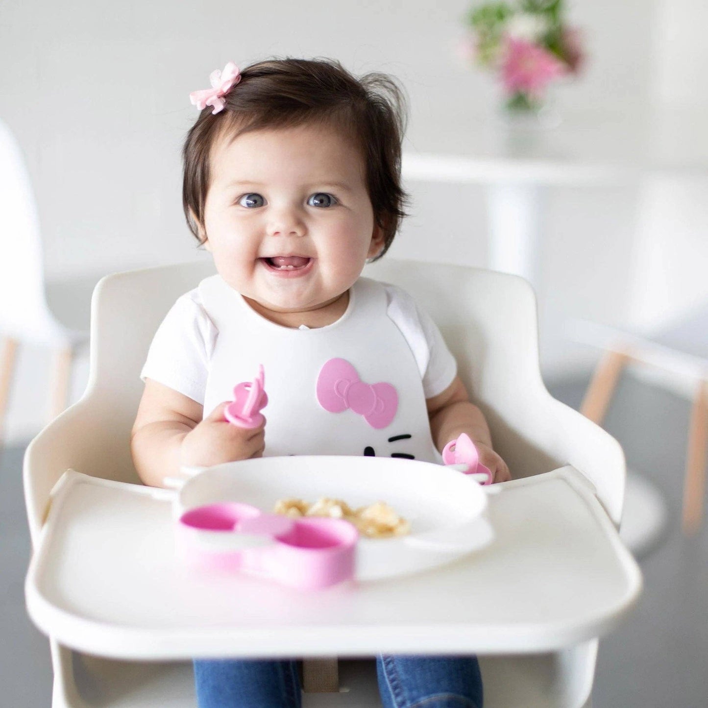 Bumkins Silicone Grip Dish: Hello Kitty®