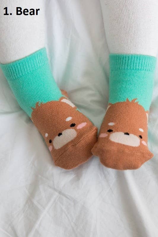 Bear Zoo Baby Animal Socks