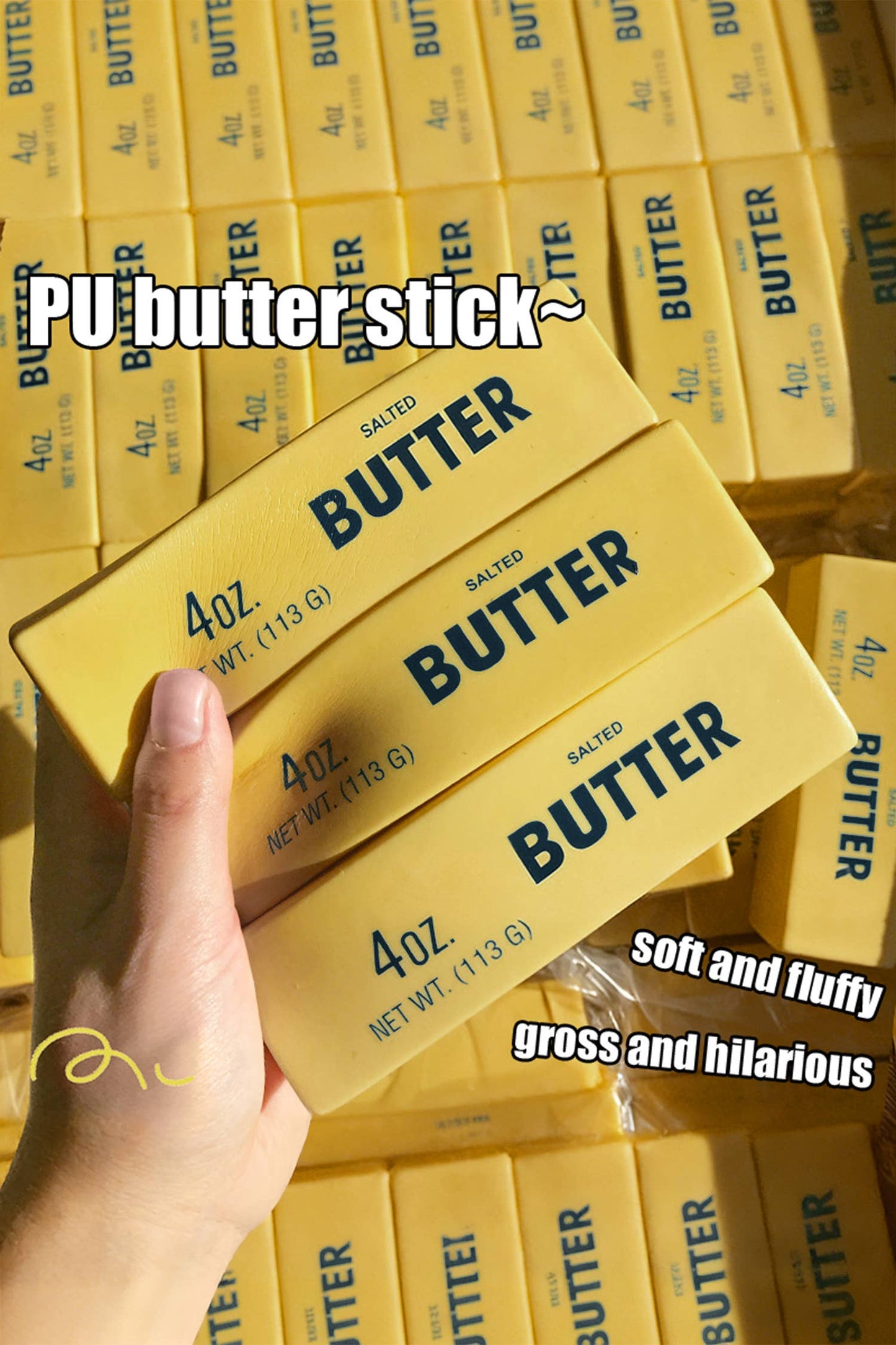 Slow Rising Stress Relief Sensory Butter Sticker Squishy