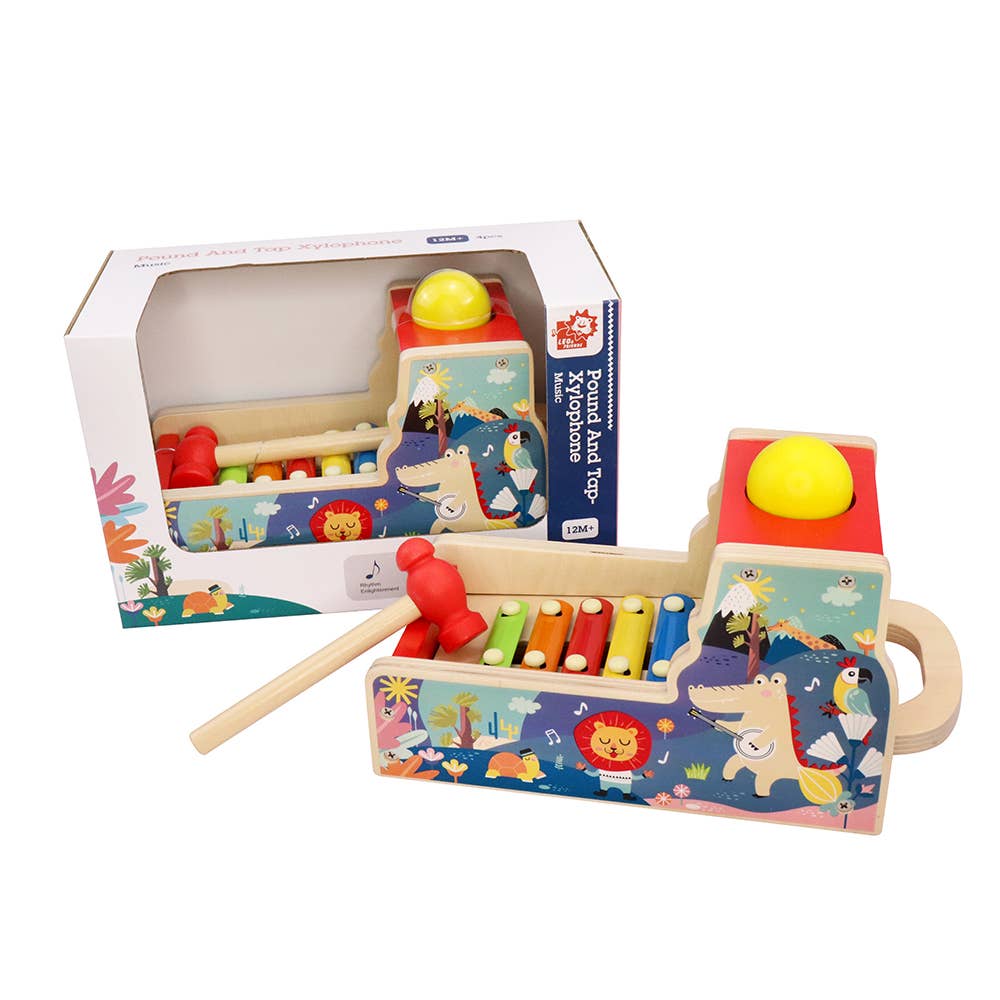 Leo & Friends Pound & Tap Xylophone with Slide-Out Xylophone