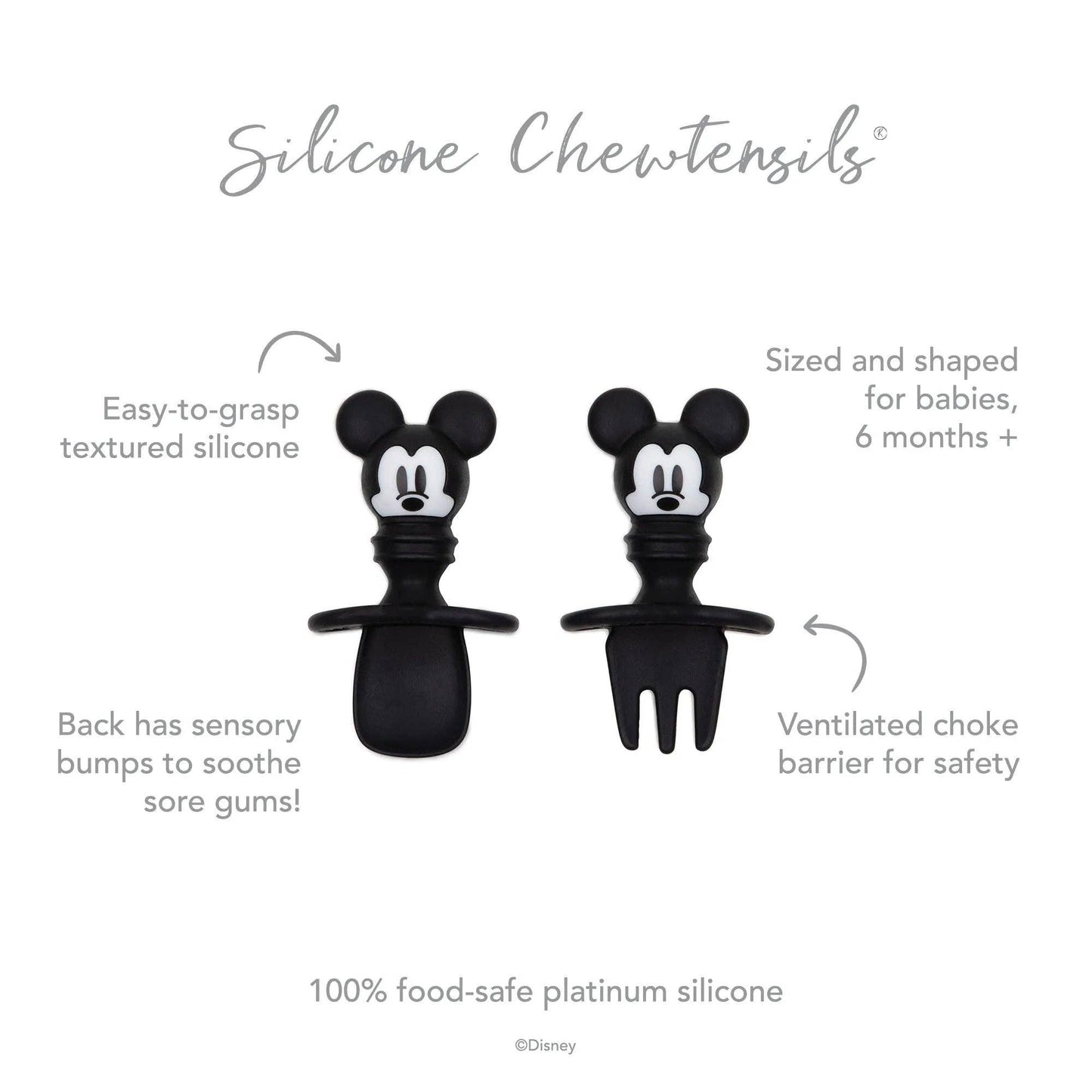 Bumkins Silicone Chewtensils®: Mickey Mouse