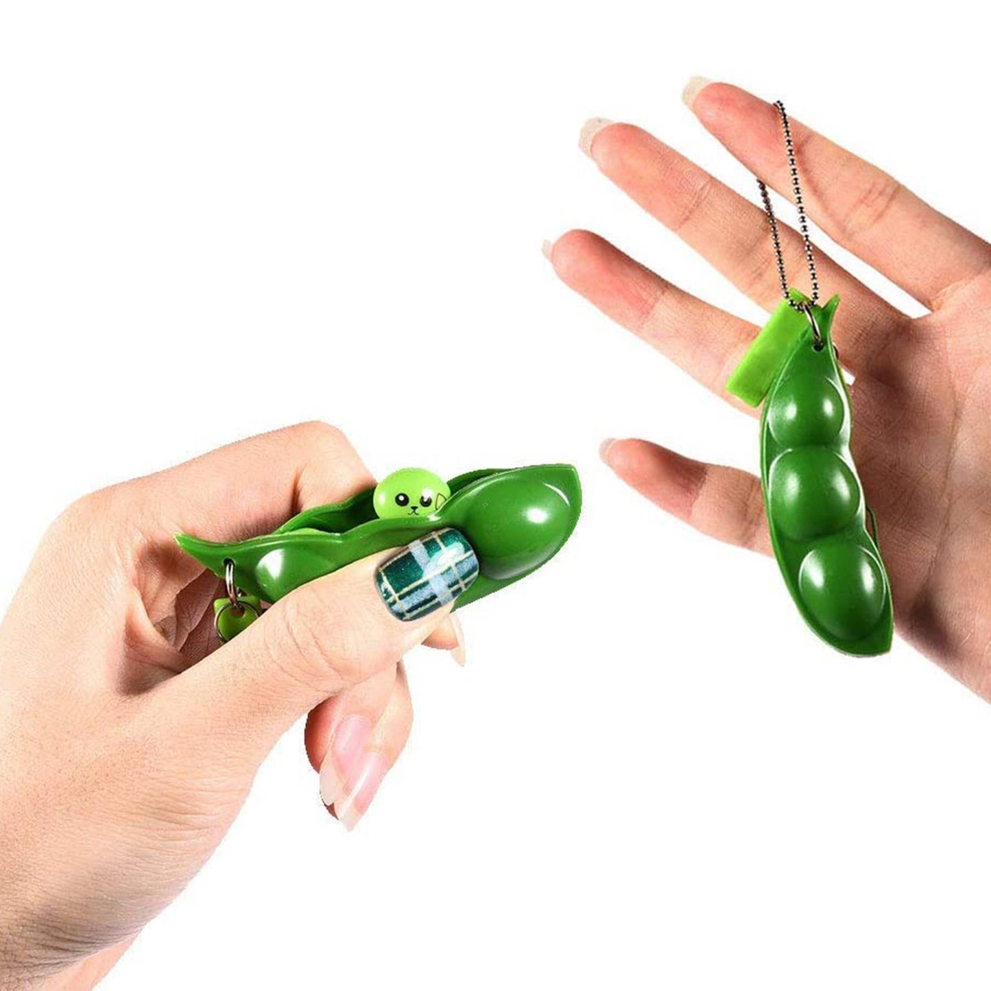 Jsblueridge Peas Stress Relief Fidget Keychain in Bulk