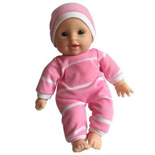 The New York Doll Collection 11" Doll Striped W/ Pacifier: Caucasian