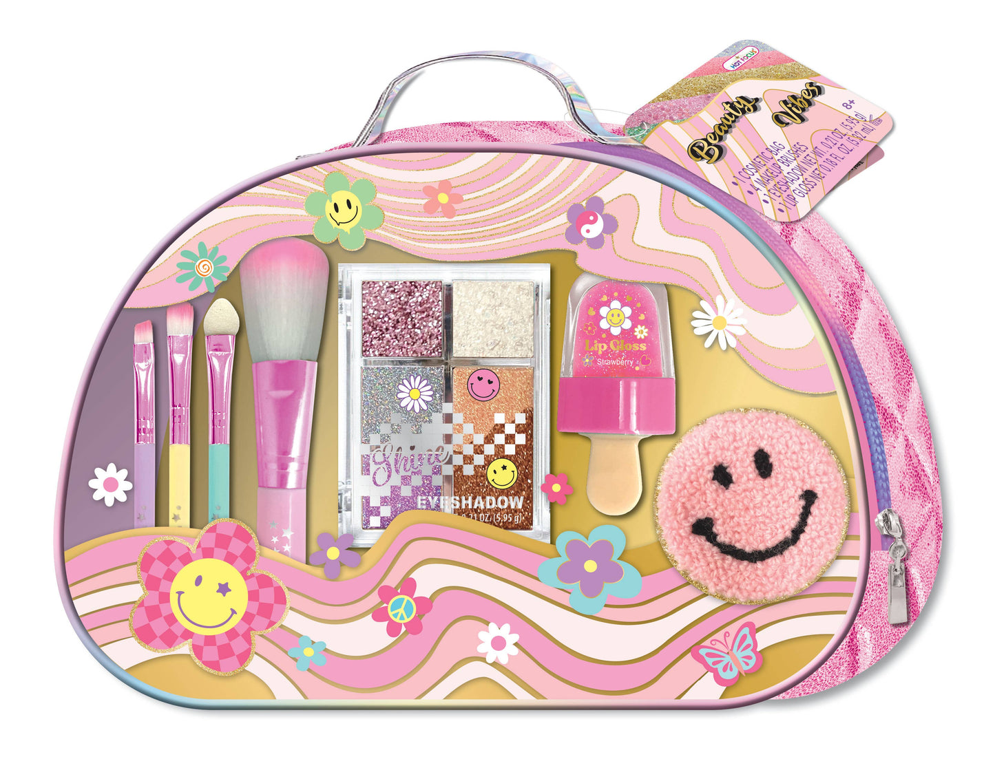 Hot Focus Glamz Beauty Bag,Groovy Flower