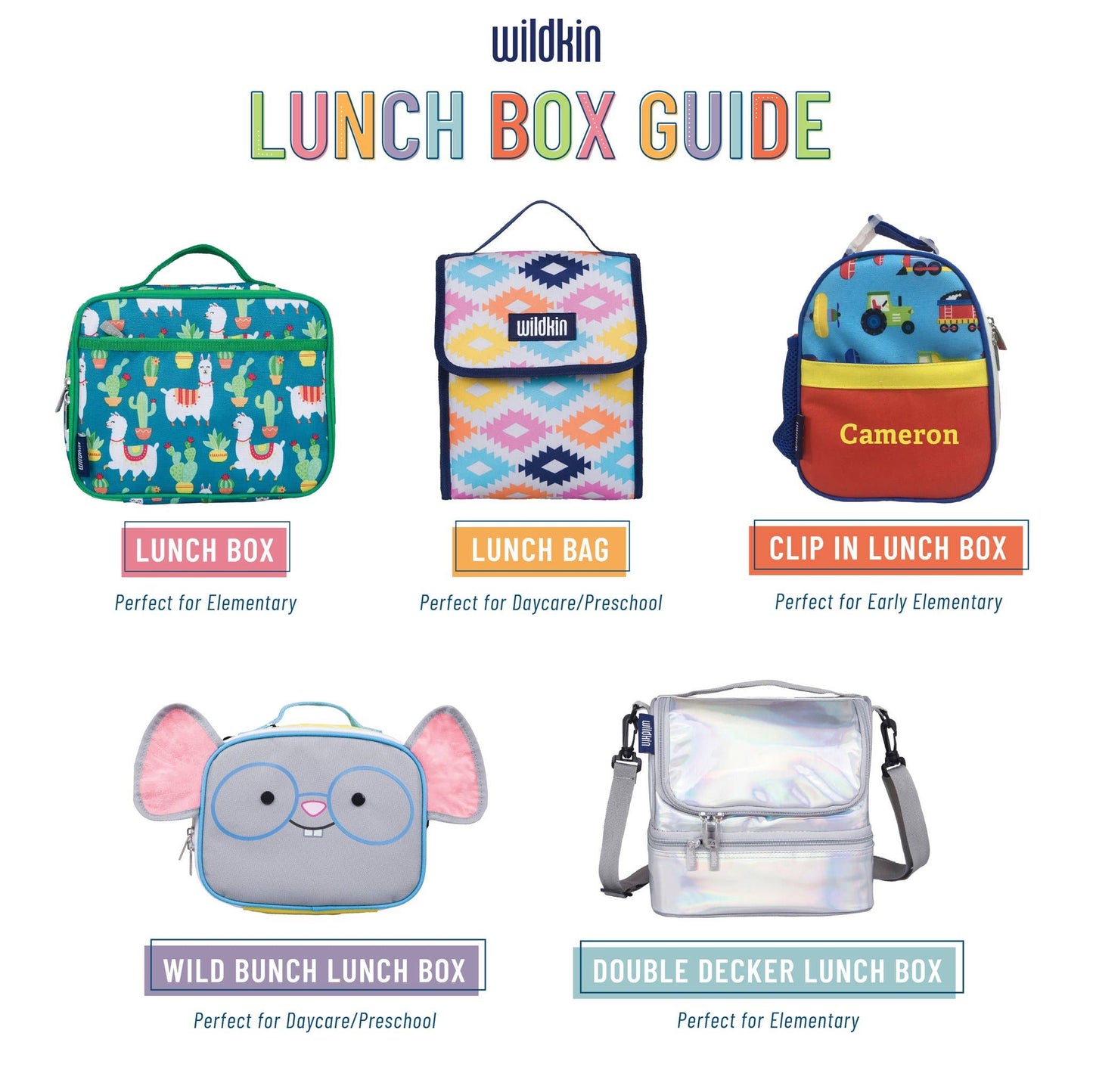 Wildkin Pink Glitter Lunch Box