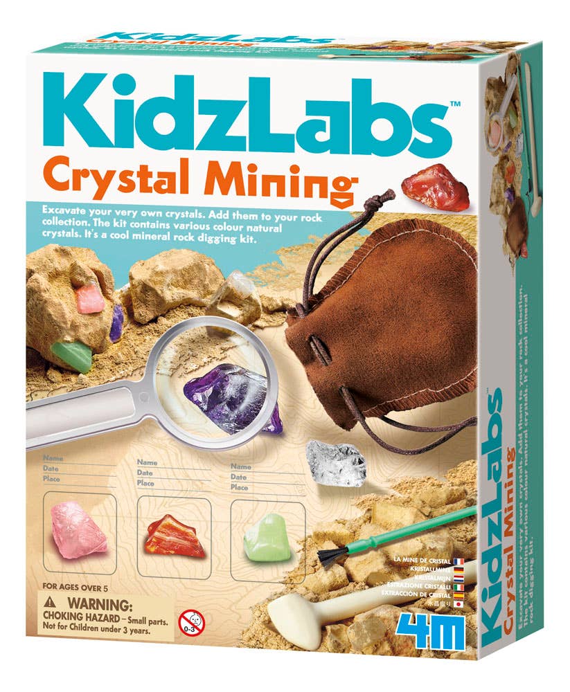 Toysmith 4M Crystal Mining STEM Science Kit