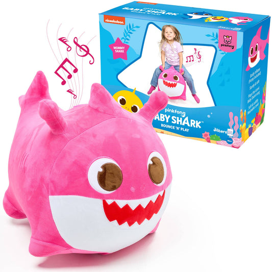 Baby Shark (Mommy) Bouncy - Ride On Plush Toy for Toddlers