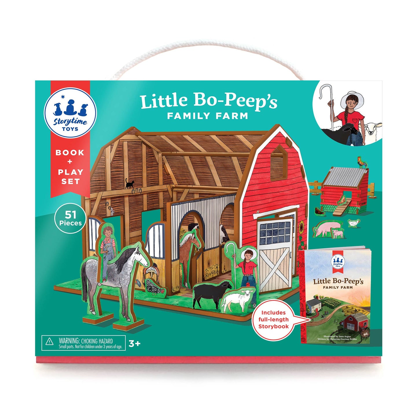 Storytime Toys Little Bo Peep's Family Farm Book and Playset