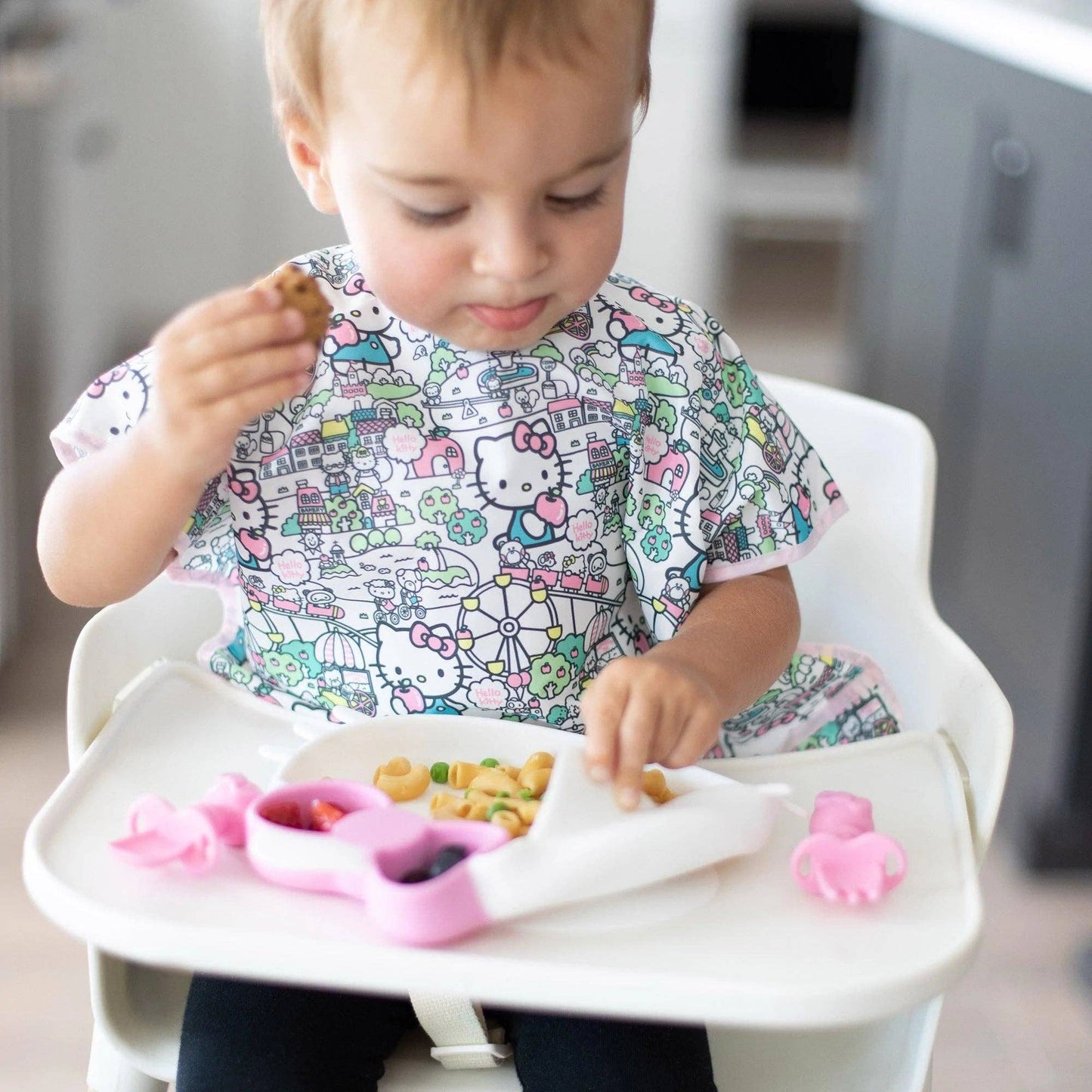 Bumkins Silicone Grip Dish: Hello Kitty®