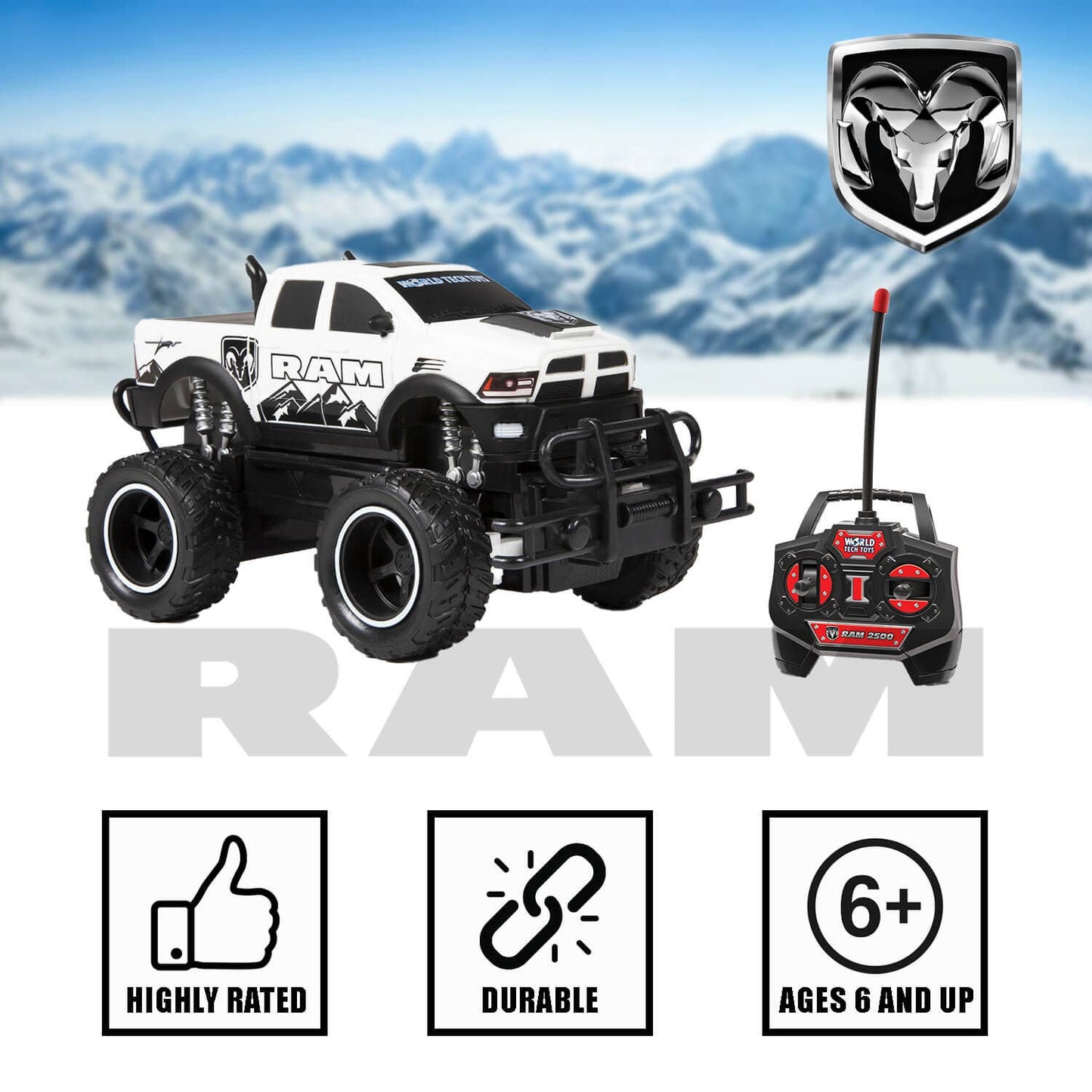 1:24 Remote Control Ram 2500 RTR  Electric RC Monster Truck