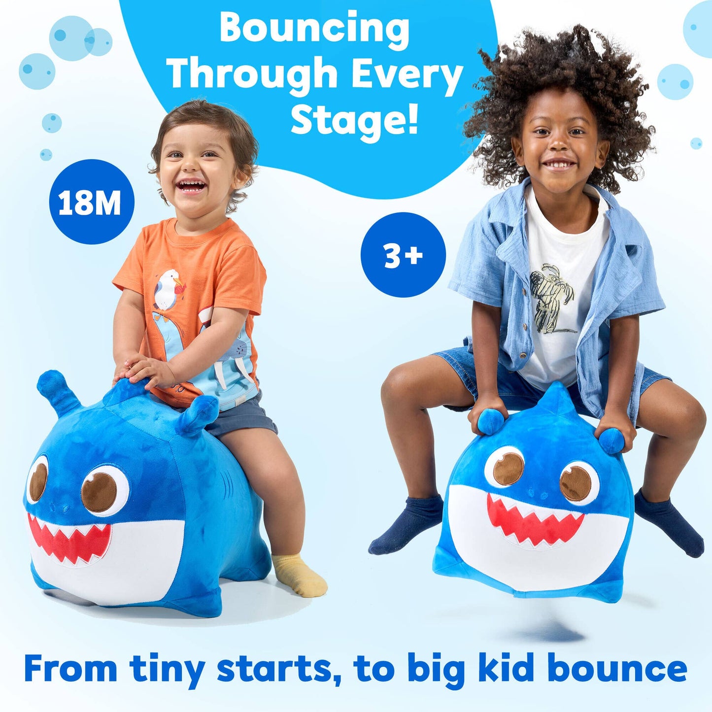 Baby Shark (Daddy) Bouncy - Ride On Plush Toy for Toddlers