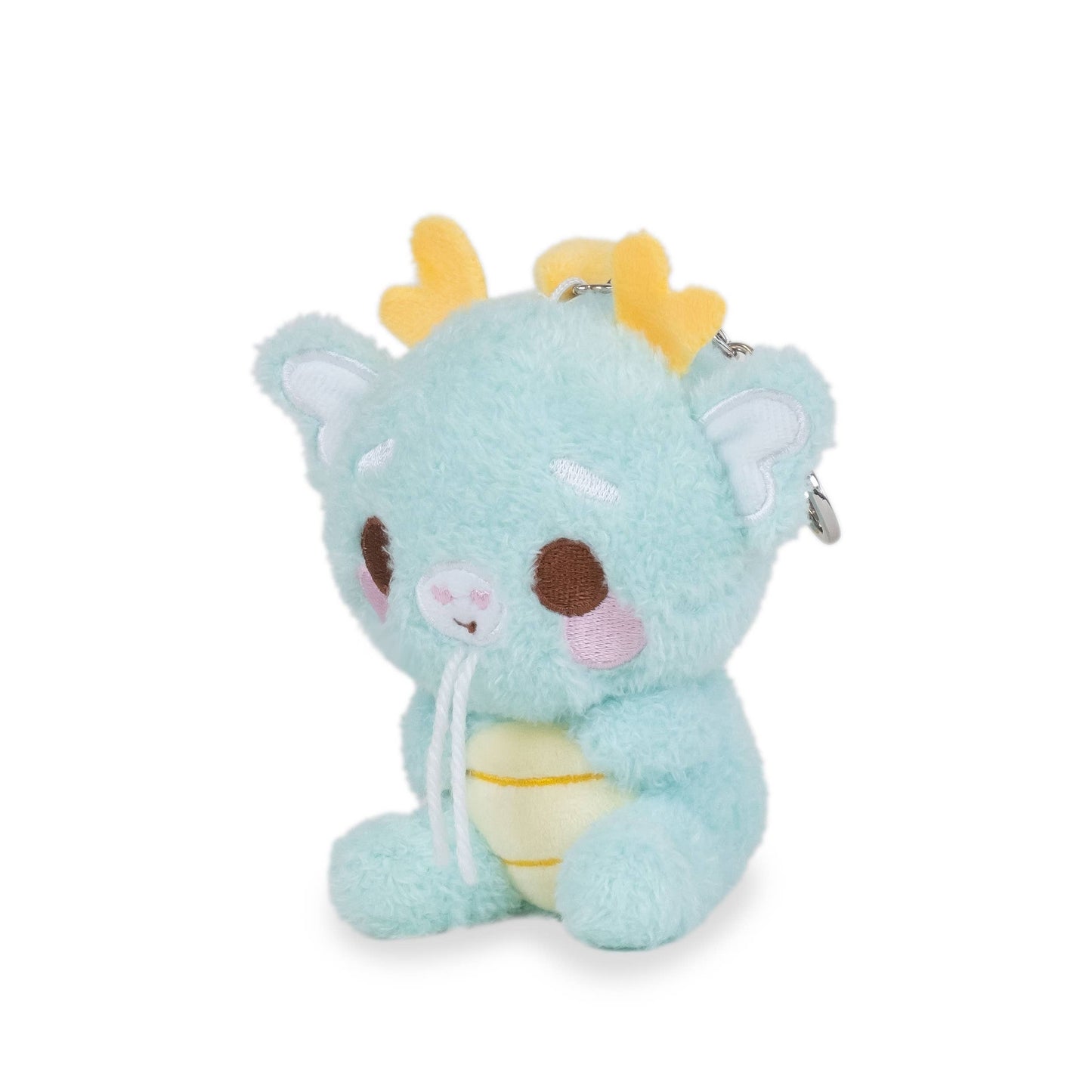 Cuddle Barn Mini Kai Keychain (Cute Kawaii Soft Blue Dragon Plush Clip)