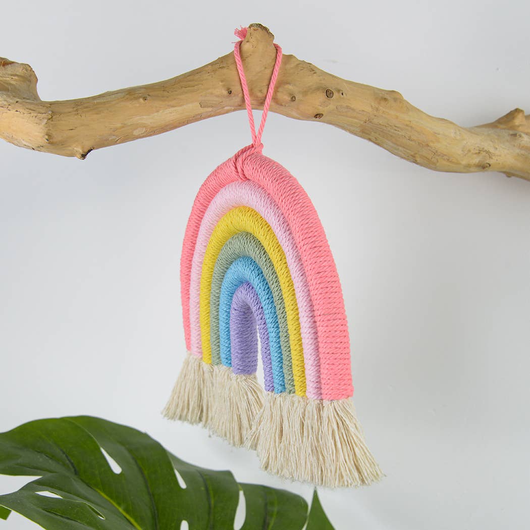 Macrame Rainbow Wall Hanging Decor For Kids: A