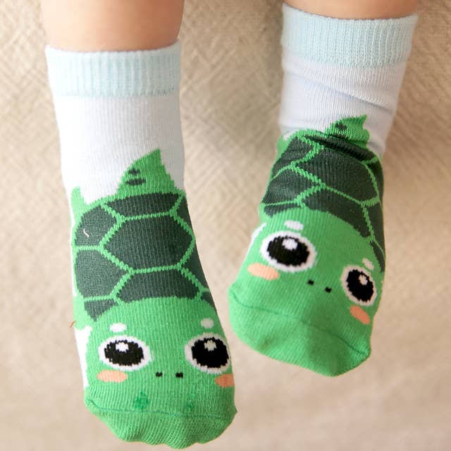 Vaenait Baby Turtle Zoo Baby Animal Socks: Green