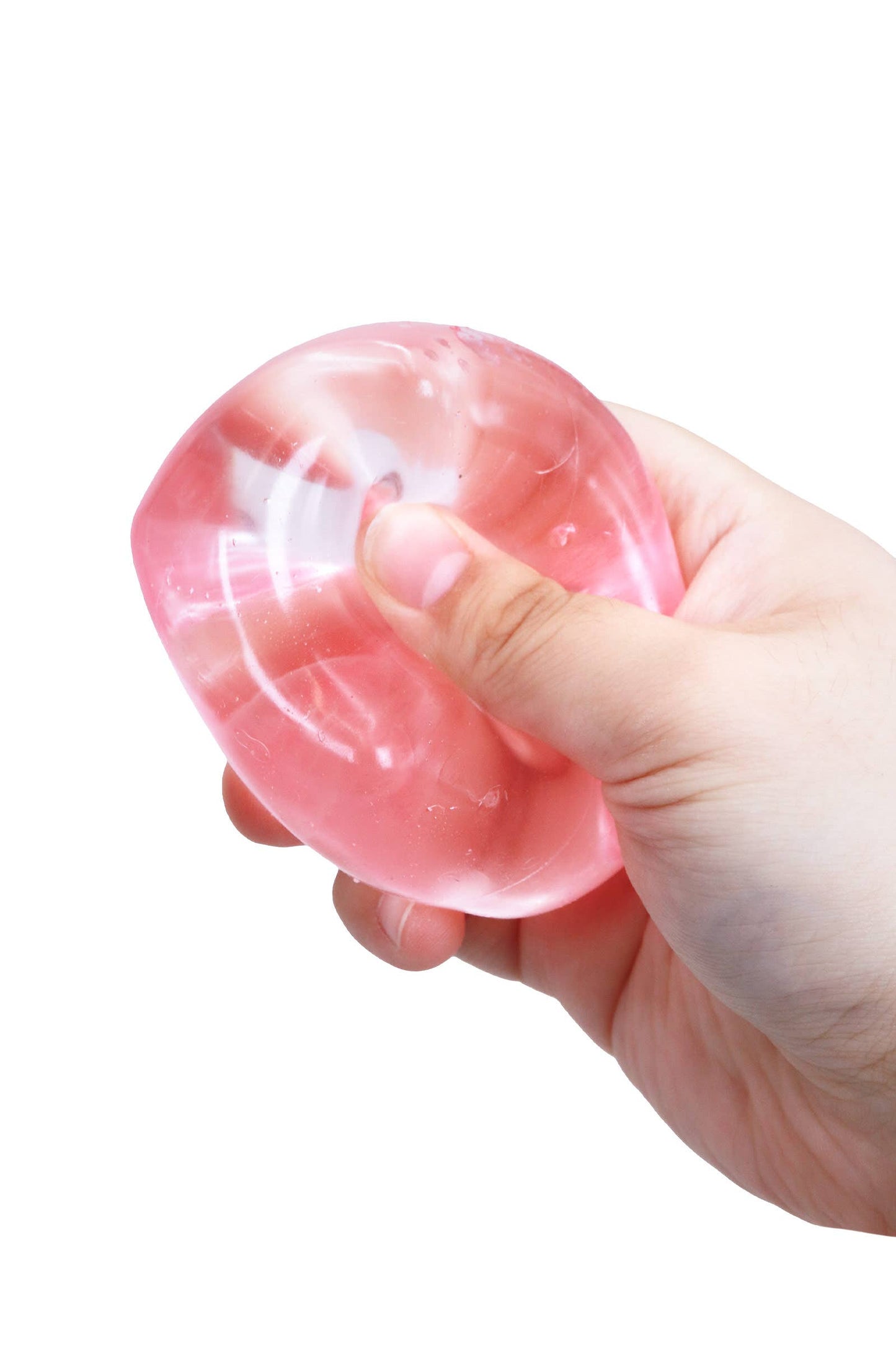 Clear Colorful Cube Maltose Putty Filled Squishy - PVC Box