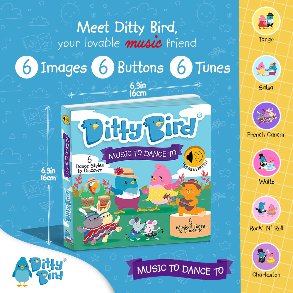 Ditty Bird Baby Book Kids dance songs: Music To Dance To