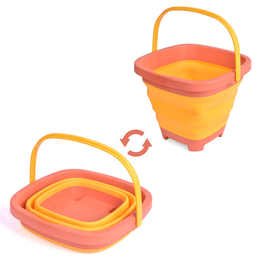 Fun Little Toys Collapsible Sand Buckets with Handle