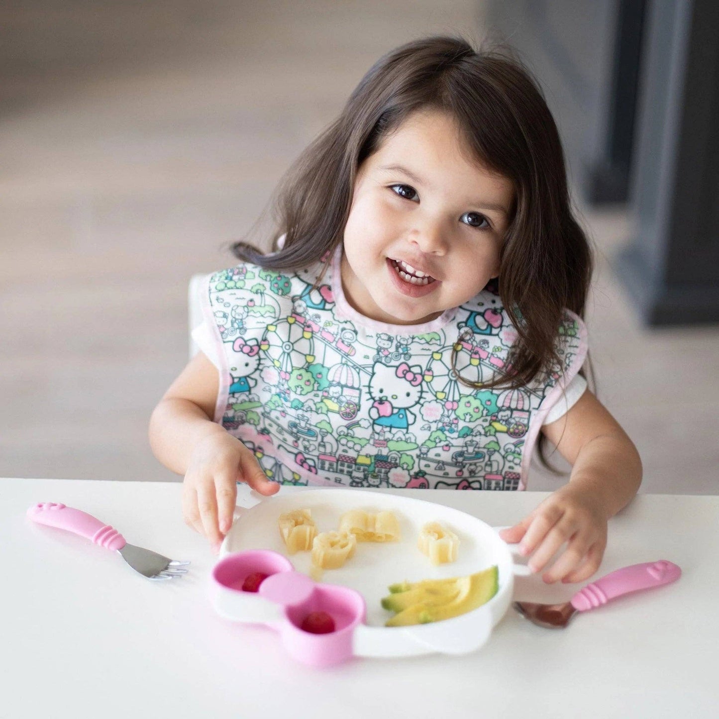 Bumkins Silicone Grip Dish: Hello Kitty®