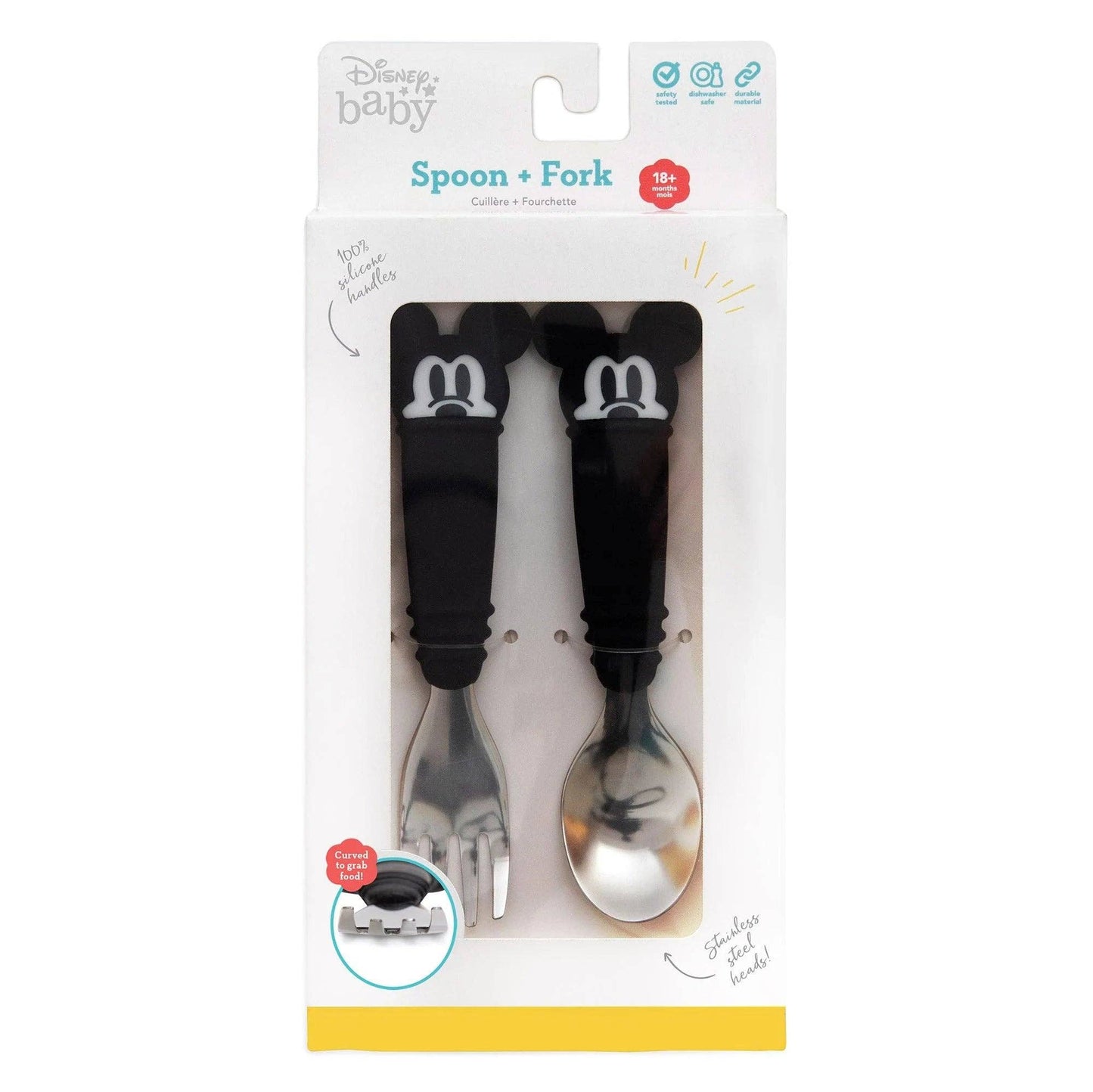 Bumkins Spoon + Fork: Mickey Mouse