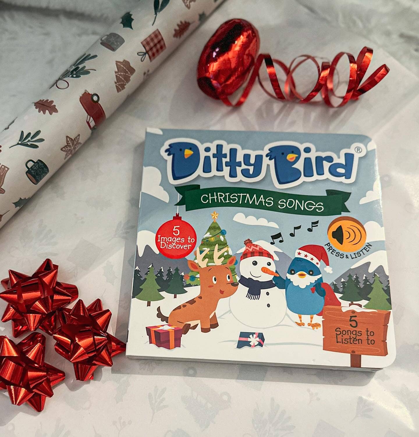 Ditty Bird Baby Books Christmas songs - Stocking stuffer