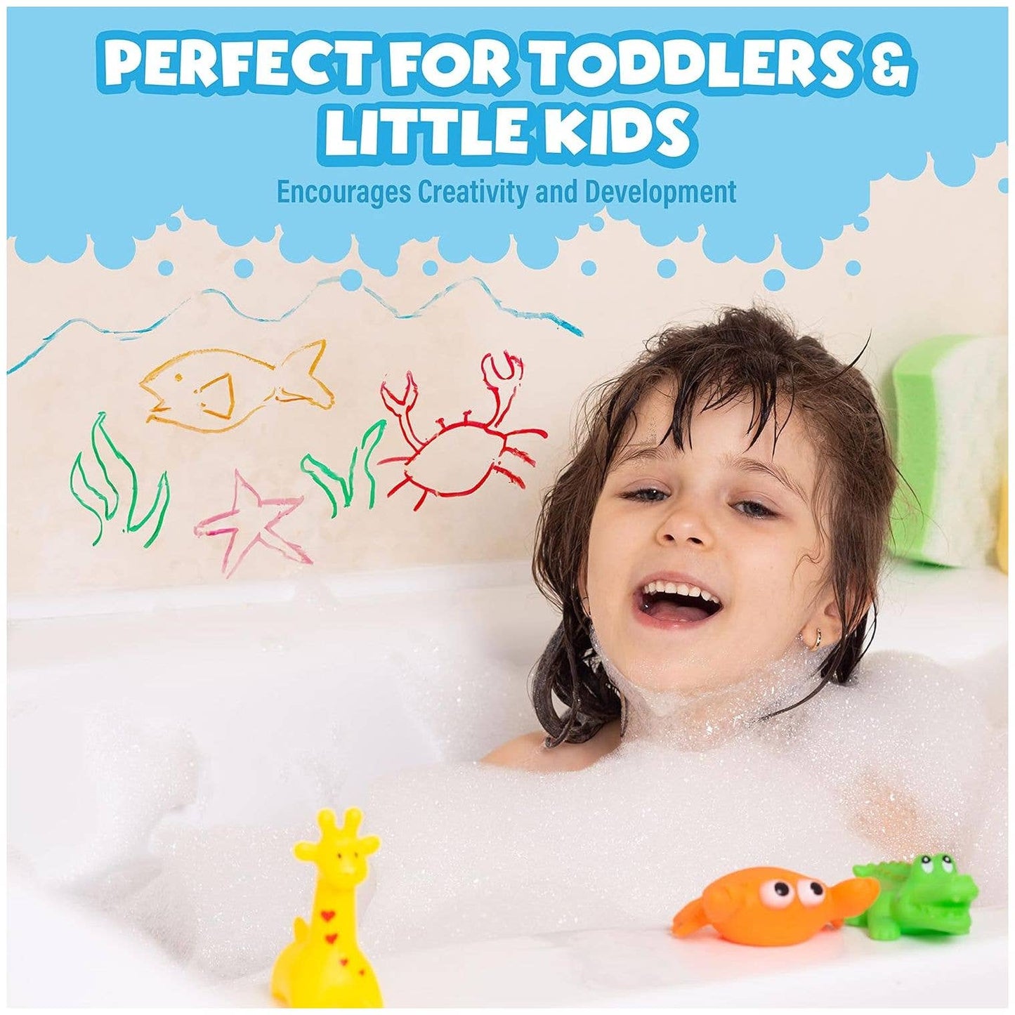 Tub Works® Bath Paint Sticks™ Bath Toy, 12 Count