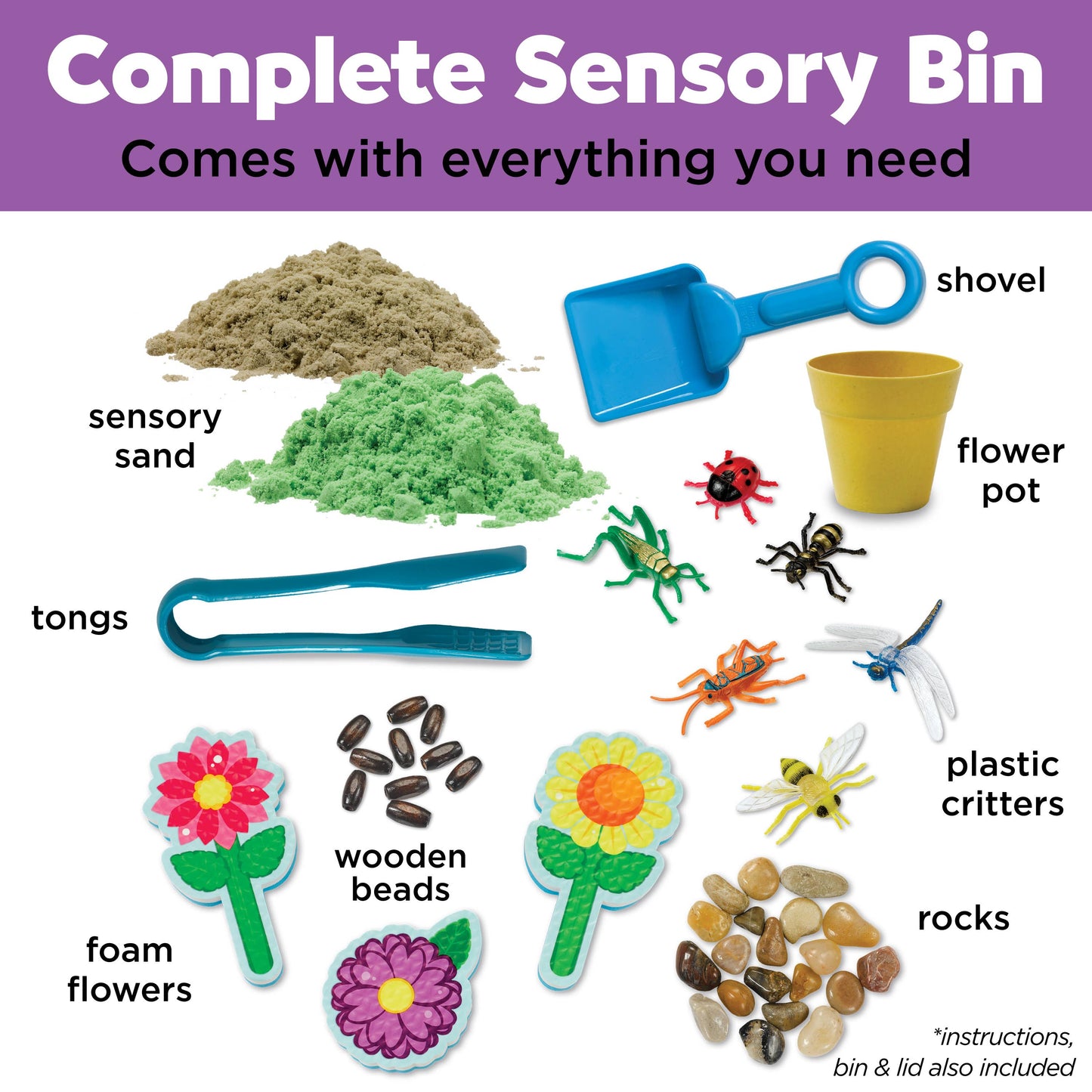 Faber Castell Sensory Bin Garden & Critters Activity Set for Kids