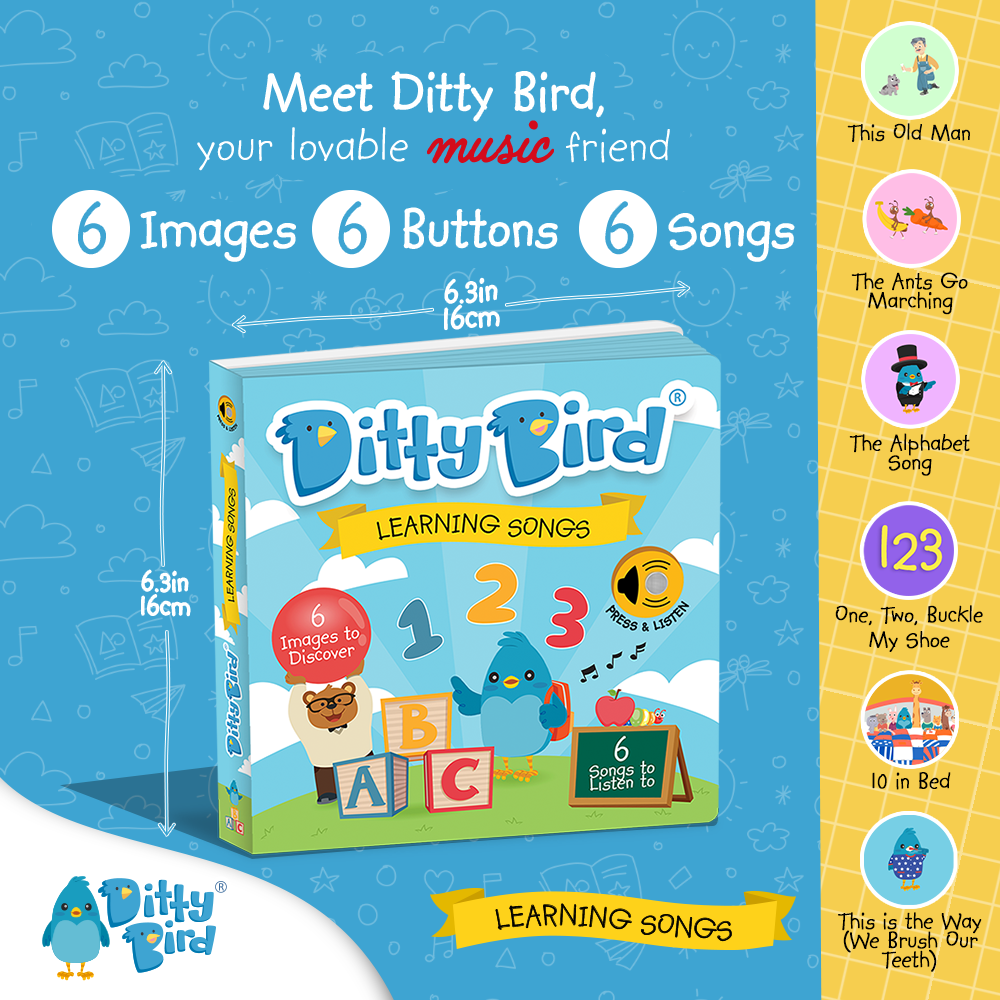 Ditty Bird Baby Sound Book: ABC Learning BESTSELLER USB-C