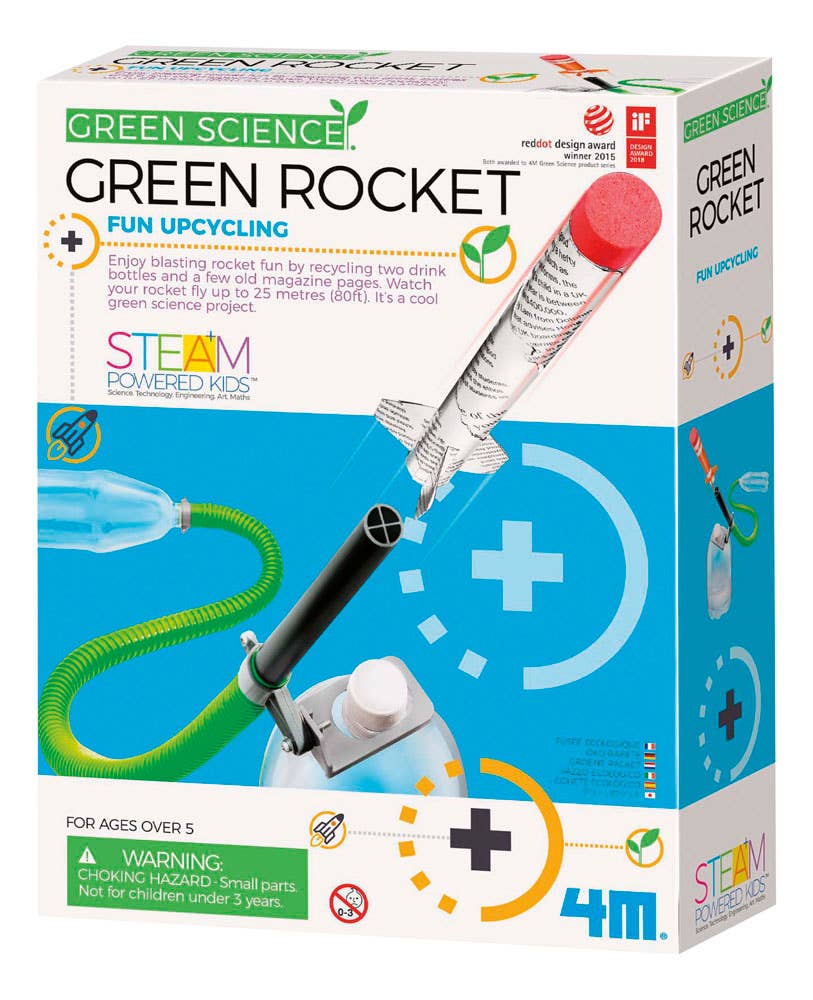 Toysmith 4M Green Science Rocket Kit - STEM