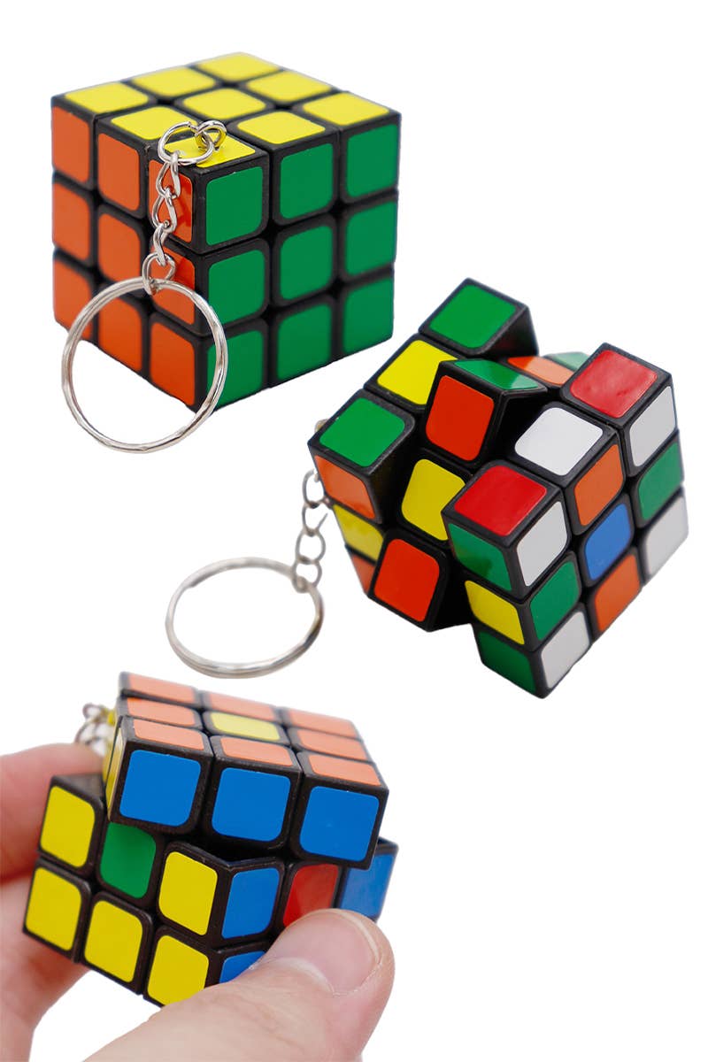 Cap Zone Mini Magic Cube Keychain