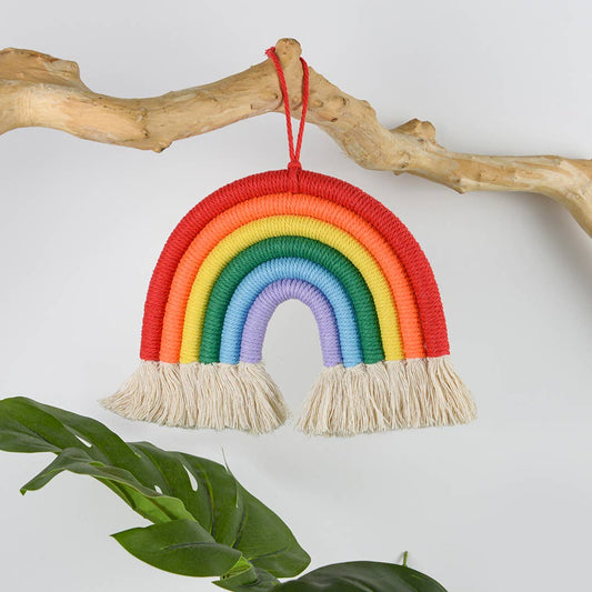 Macrame Rainbow Wall Hanging Decor For Kids: A