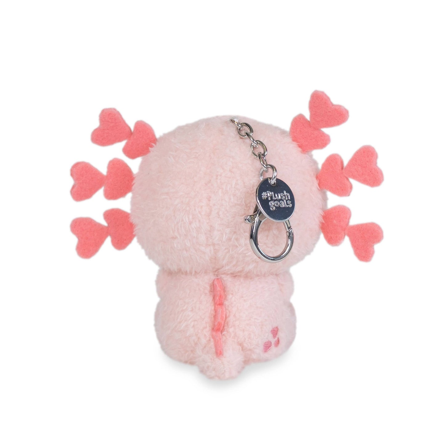 Cuddle Barn Mini Lottie Keychain (Cute Kawaii Pink Axolotl Plush Clip)