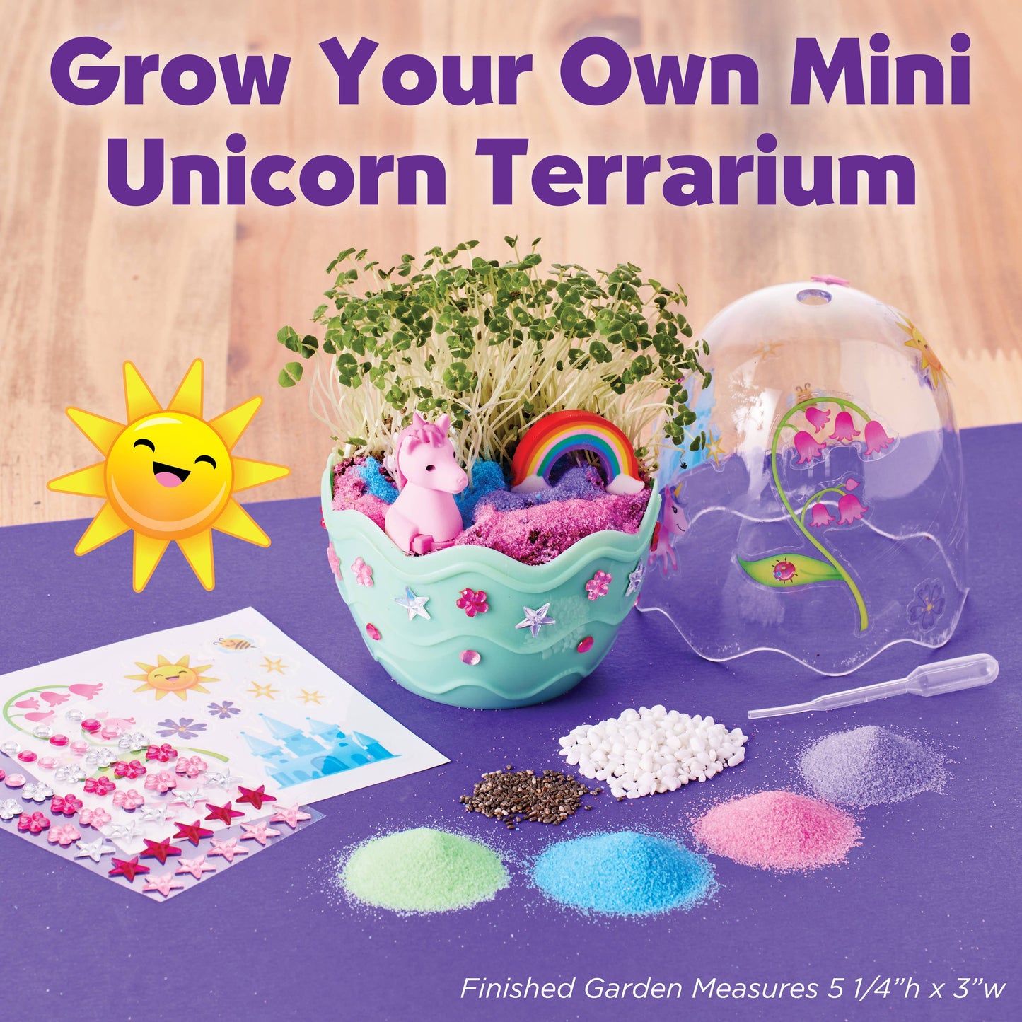 Faber Castell Grow a Mini Garden – Unicorn - DIY Craft Kit for Kids