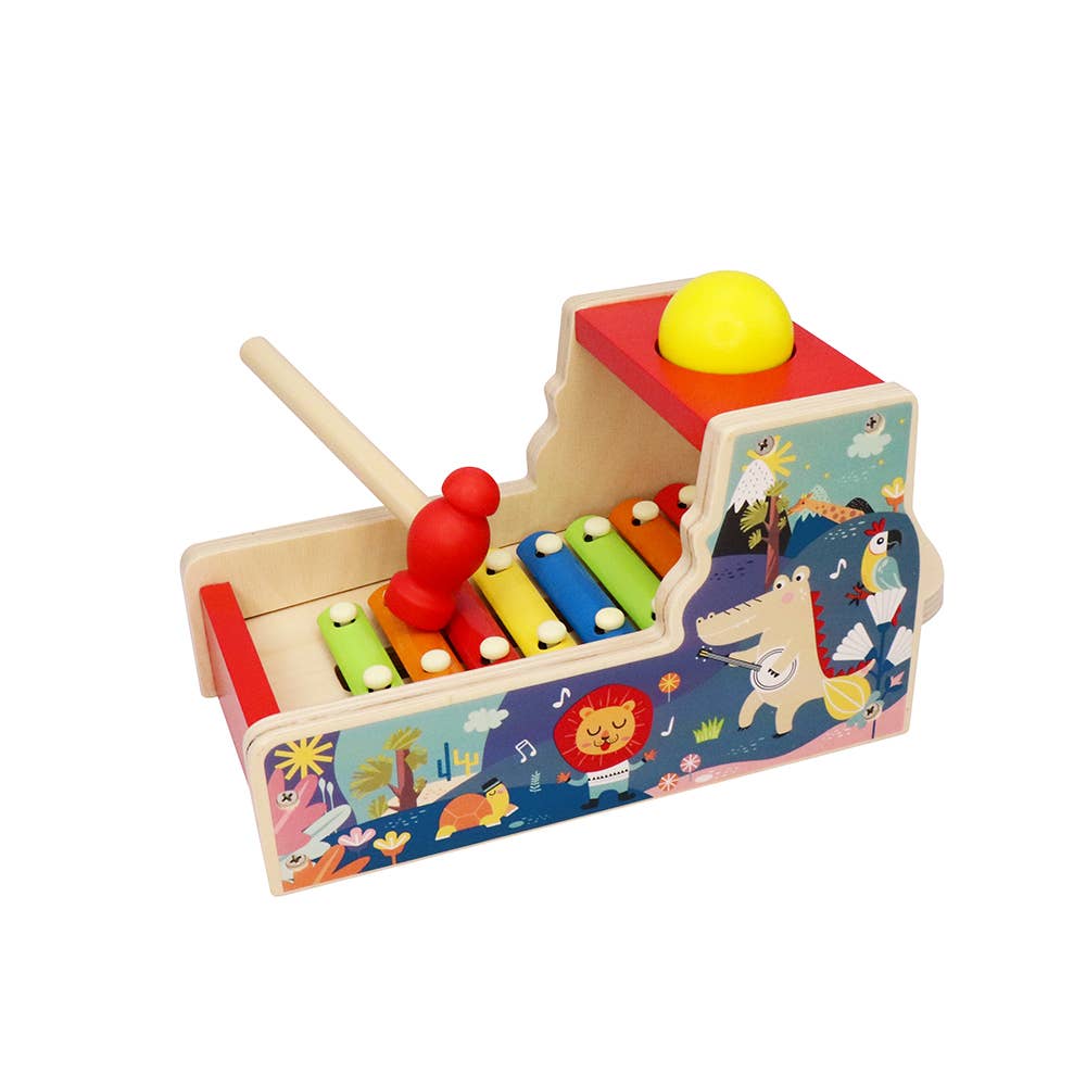 Leo & Friends Pound & Tap Xylophone with Slide-Out Xylophone