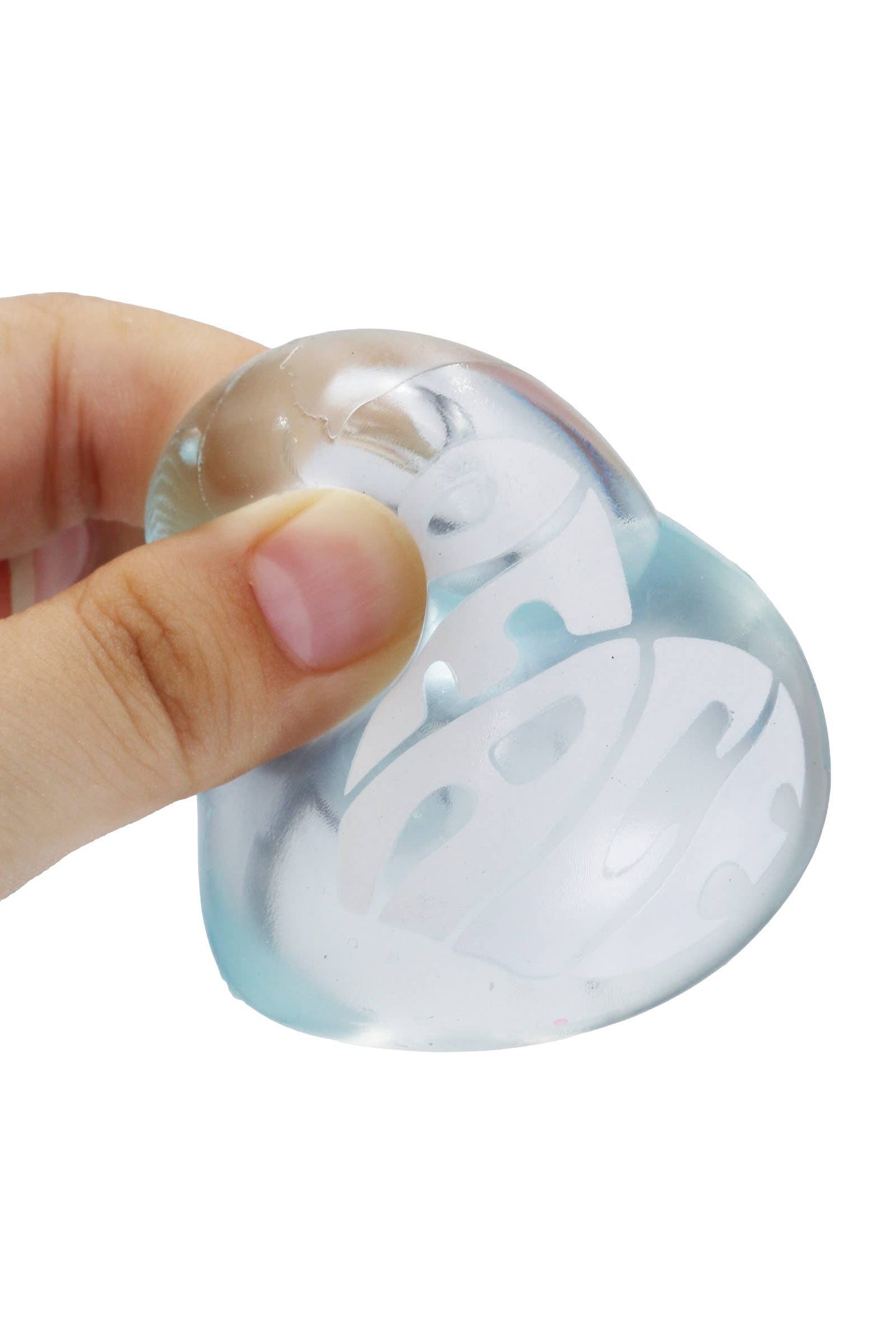Positive Message Heart Maltose Putty Filled Squishy Toy