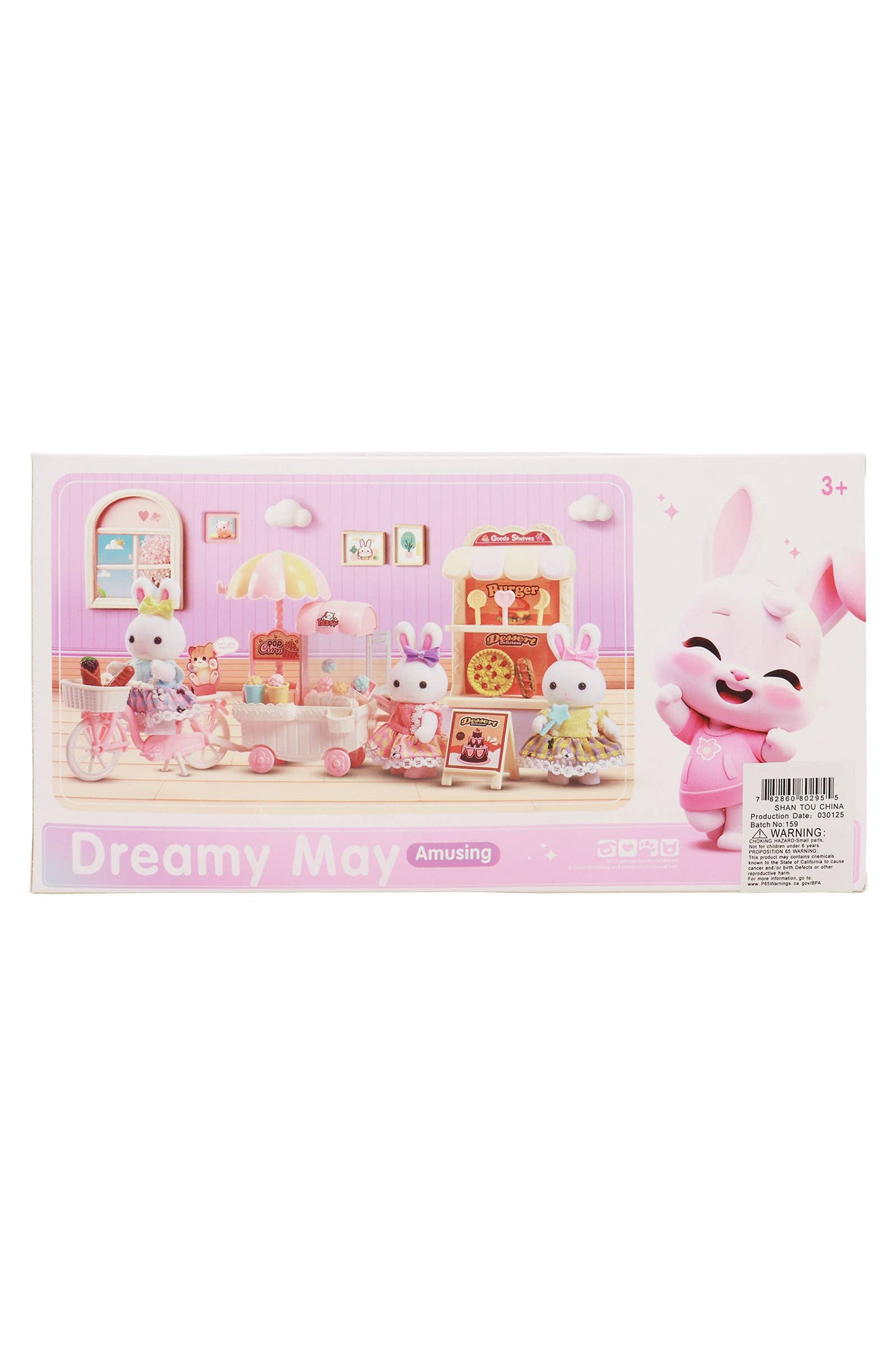 Mini Bunny Rabbit Girl Dessert Car Pretend Play