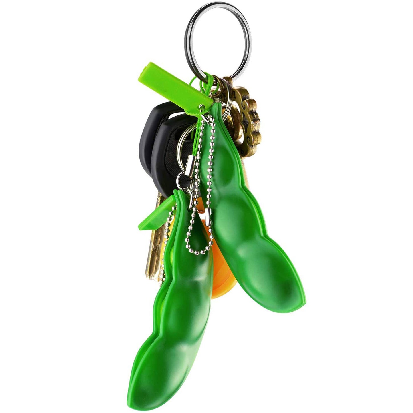 Jsblueridge Peas Stress Relief Fidget Keychain in Bulk