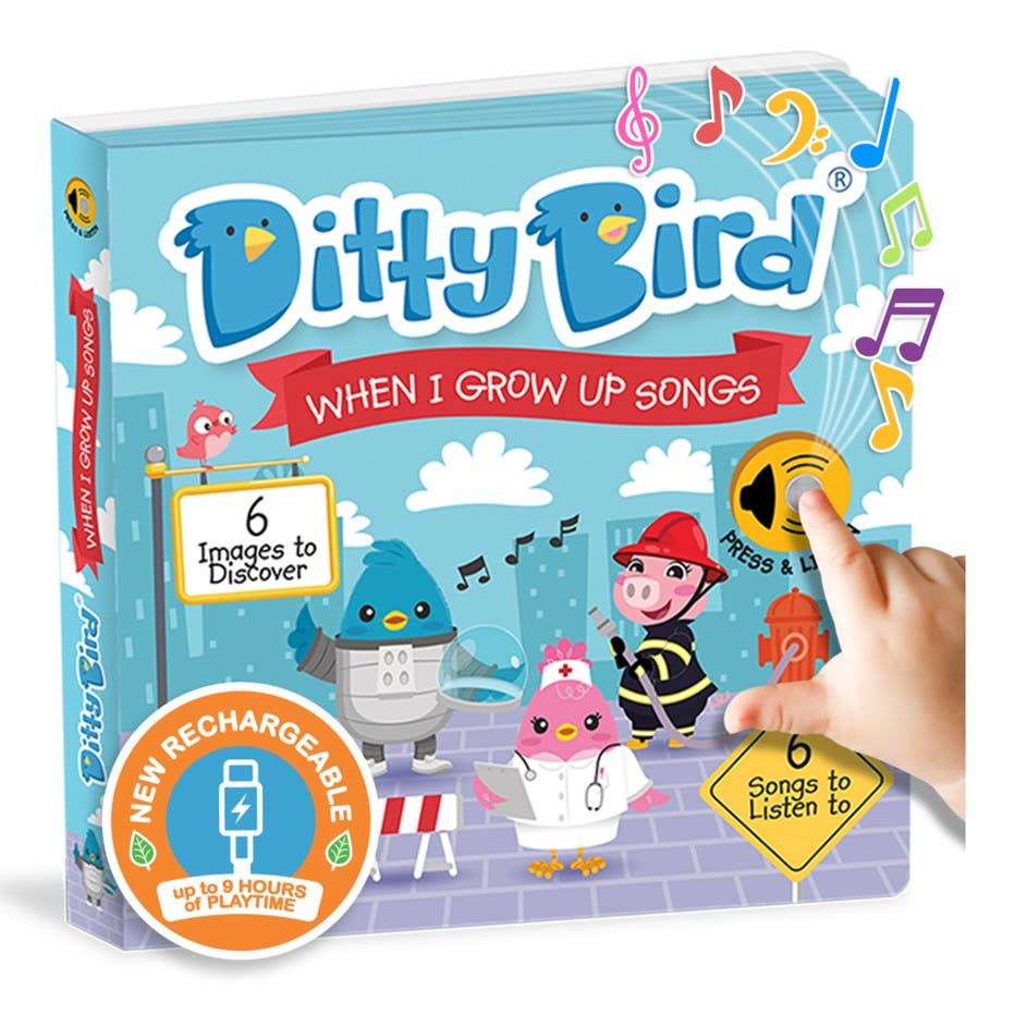 Ditty Bird When I Grow Up Songs-Fireman, Astronaut |  USB-C